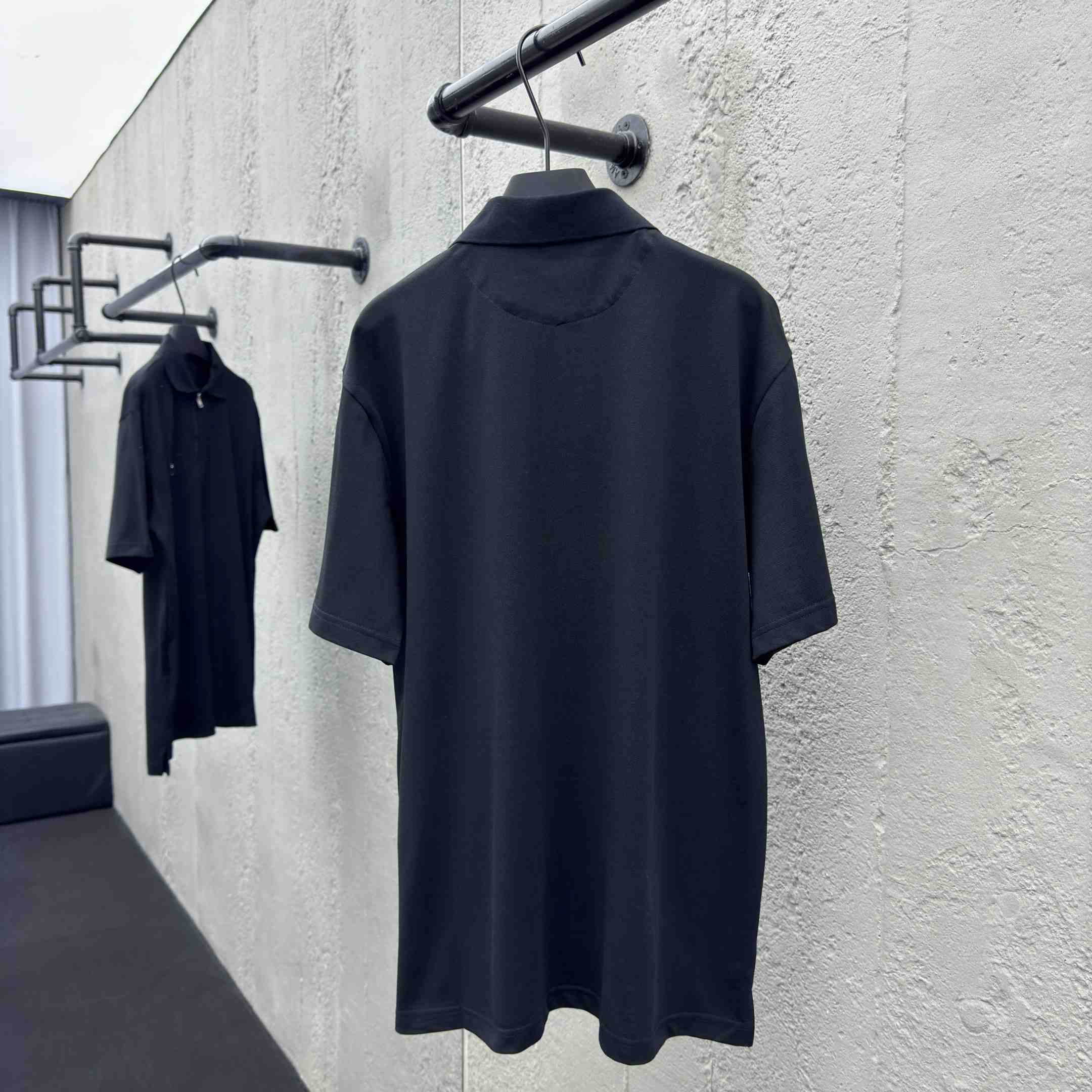 Prada Piqué Polo Shirt With Re-Nylon Details - EUR FASHION