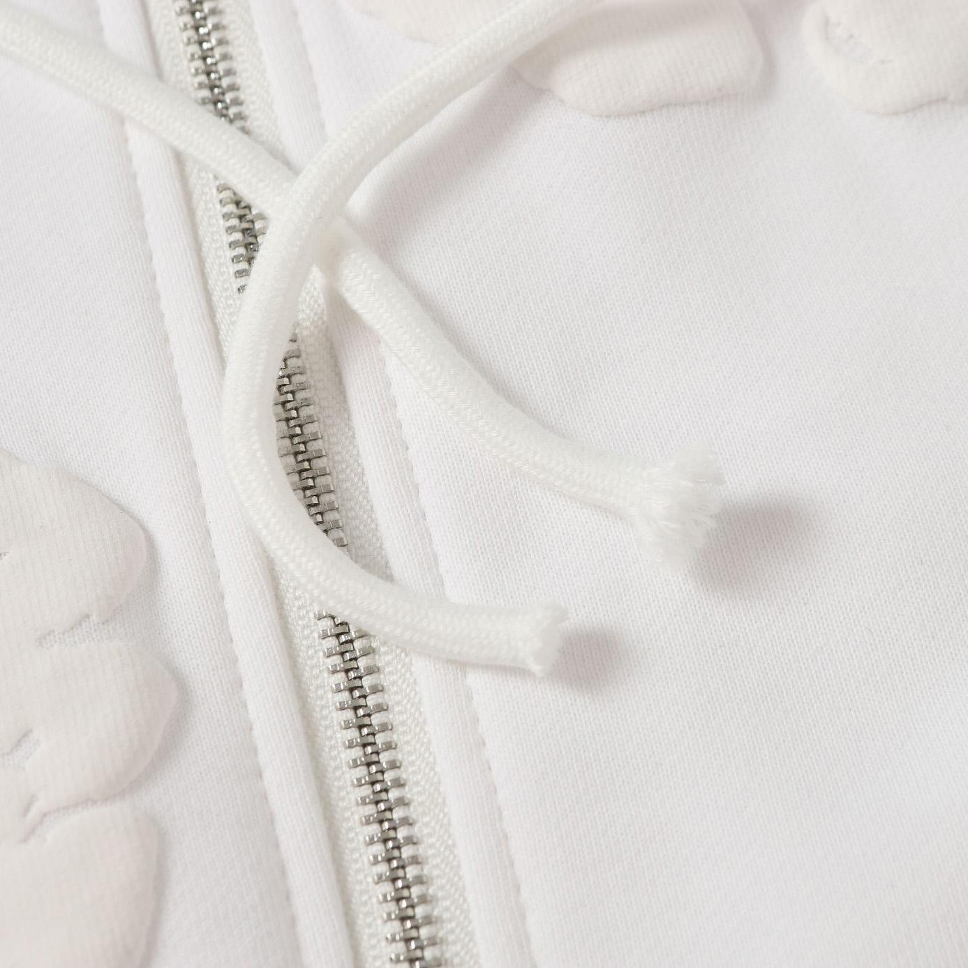 Denim Tears Cotton Wreath Zip Hoodie White - EUR FASHION