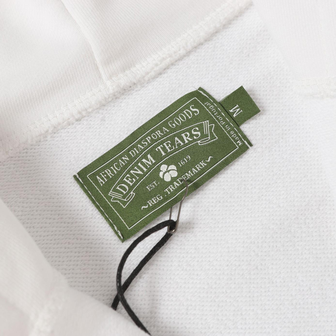 Denim Tears Cotton Wreath Zip Hoodie White - EUR FASHION