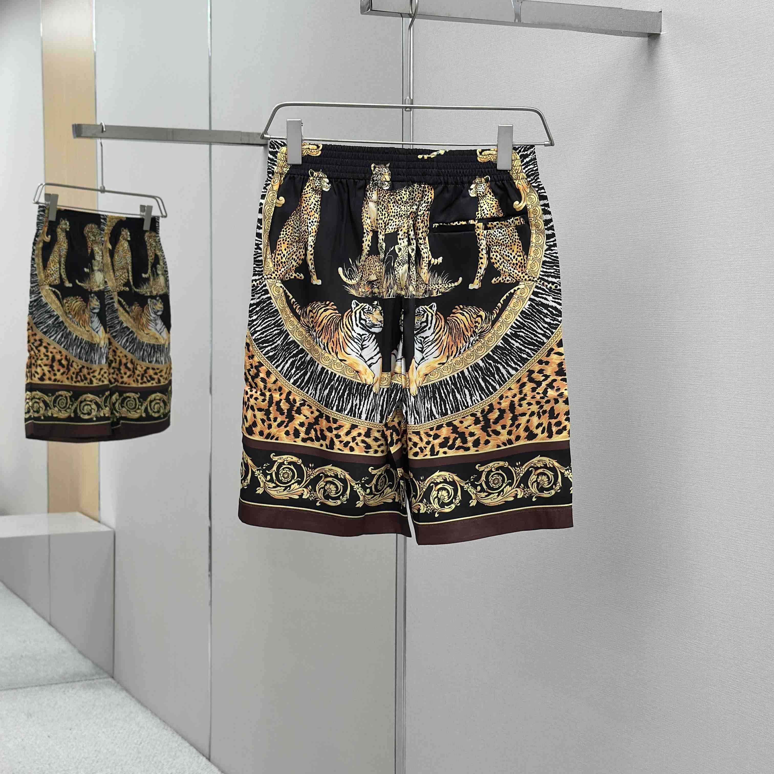 Versace Wild Cats Silk Shirt & Shorts - EUR FASHION