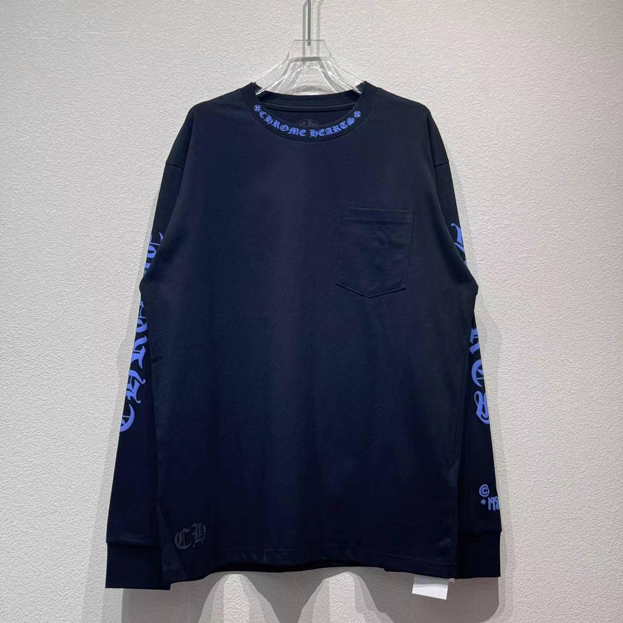 Chrome Hearts Neck Logo Long-Sleeve T-Shirt 'Black' - EUR FASHION