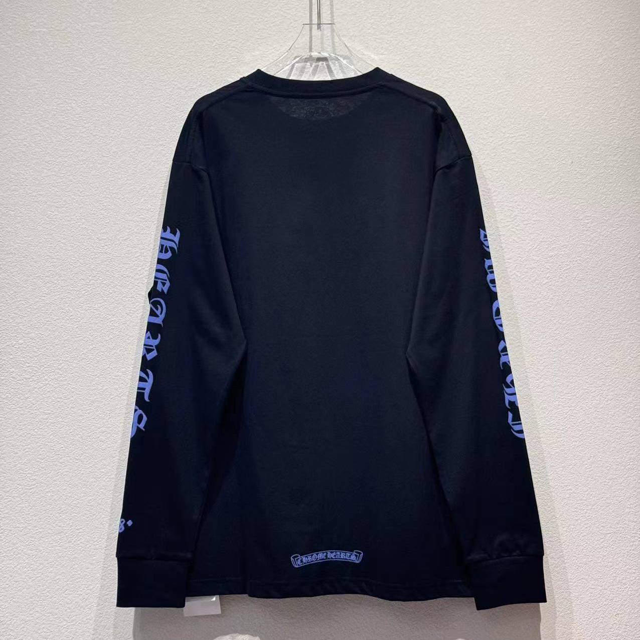 Chrome Hearts Neck Logo Long-Sleeve T-Shirt 'Black' - EUR FASHION