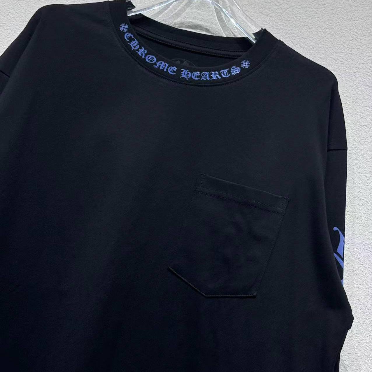 Chrome Hearts Neck Logo Long-Sleeve T-Shirt 'Black' - EUR FASHION