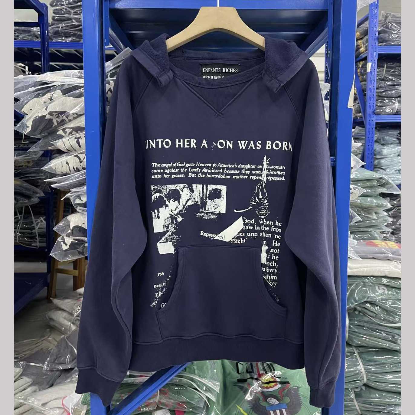 Enfants Riches Déprimés 25SS '' Unto Her A On Was Born'' Hoodie - EUR FASHION