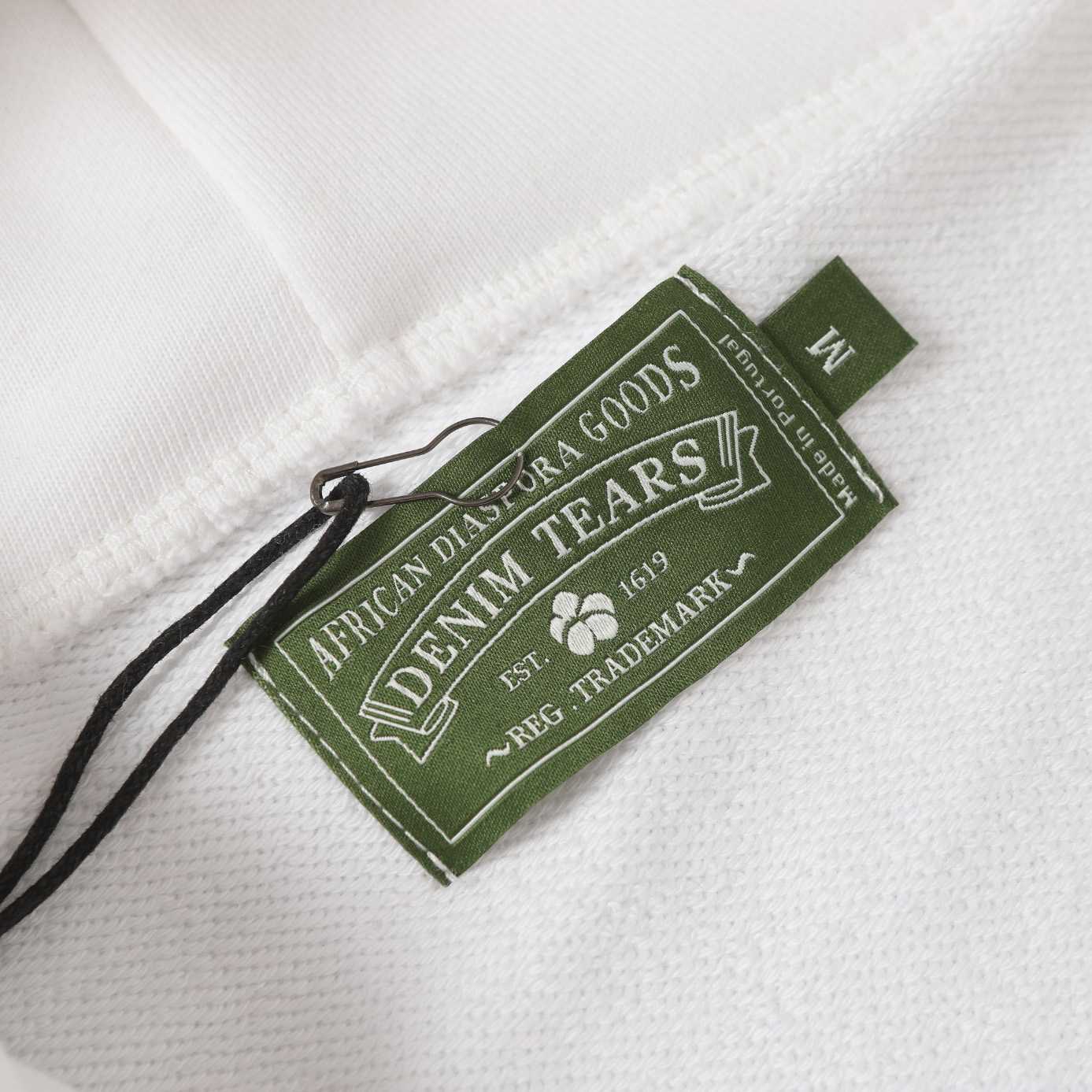 Denim Tears Cotton Wreath Zip Hoodie White - EUR FASHION