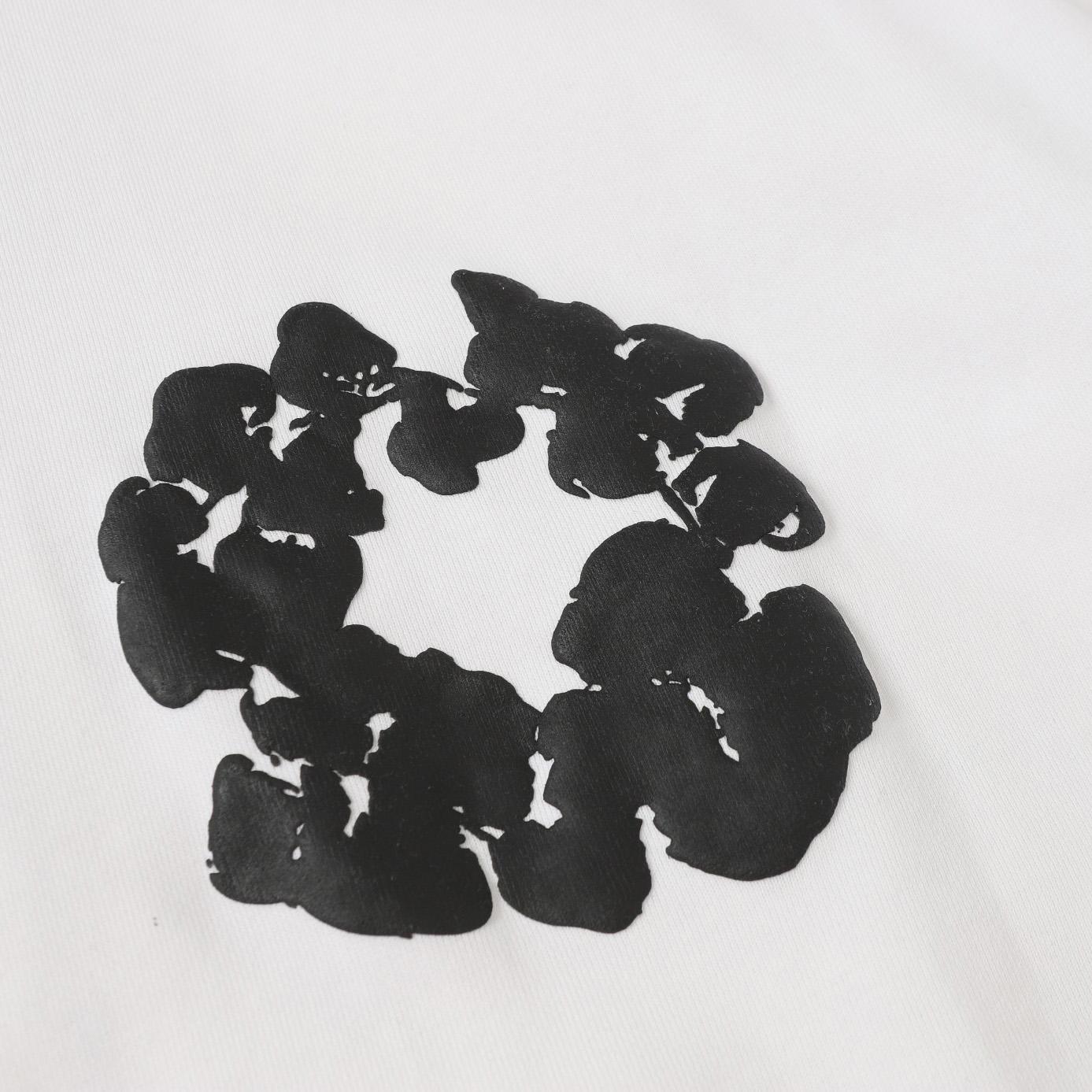 Denim Tears Cotton Wreath Zip Hoodie White - EUR FASHION