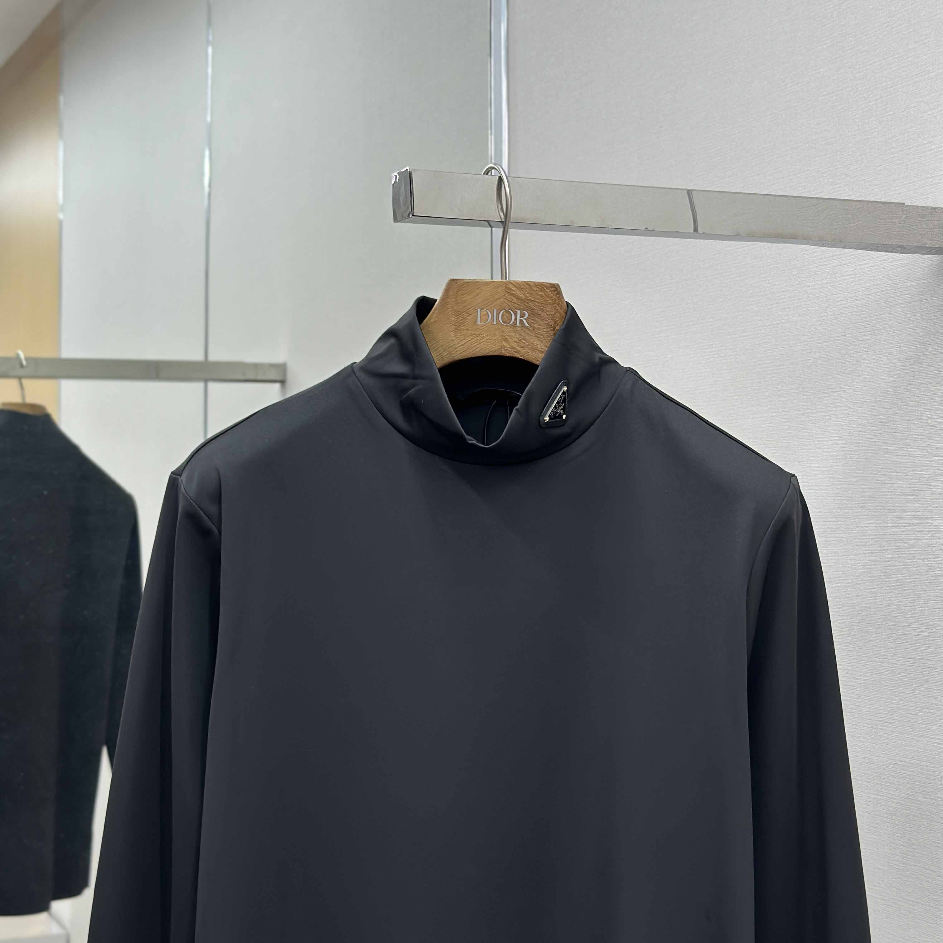 Prada Technical Jersey Mock Turtleneck - EUR FASHION
