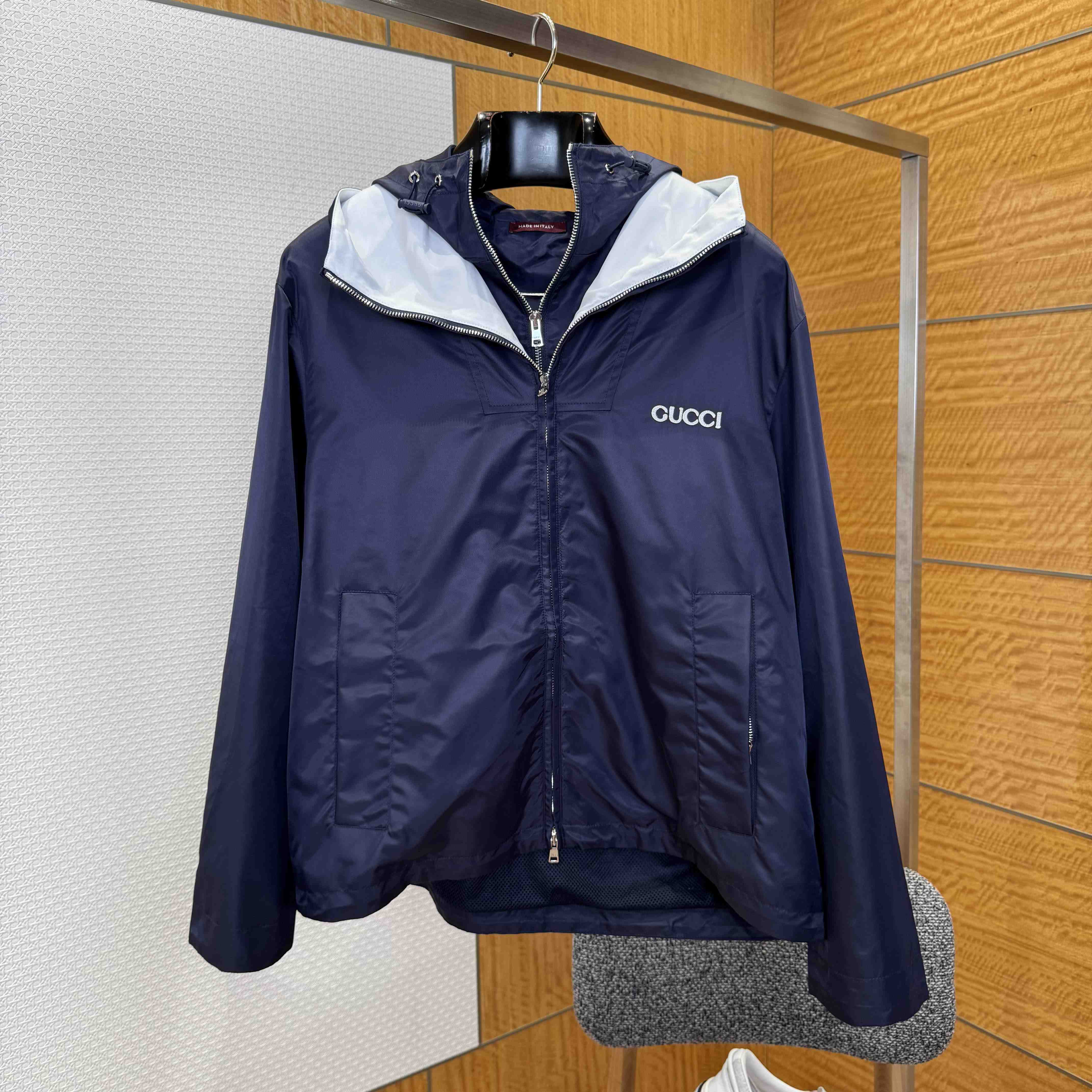 Gucci Nylon Twill Jacket With Patch - EUR FASHION