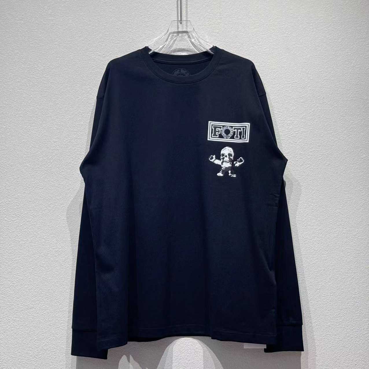 Chrome Hearts Foti Multi Teeter Harris Logo Long Sleeve Tee Shirt Black - EUR FASHION