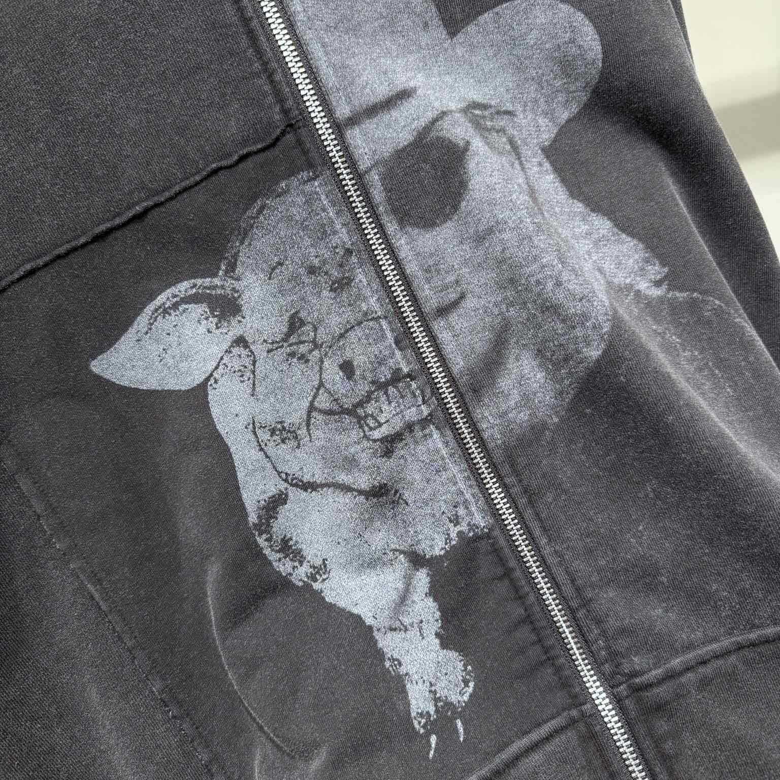 Enfants Riches Deprimes Pig Allen Zip Hoodie  - EUR FASHION