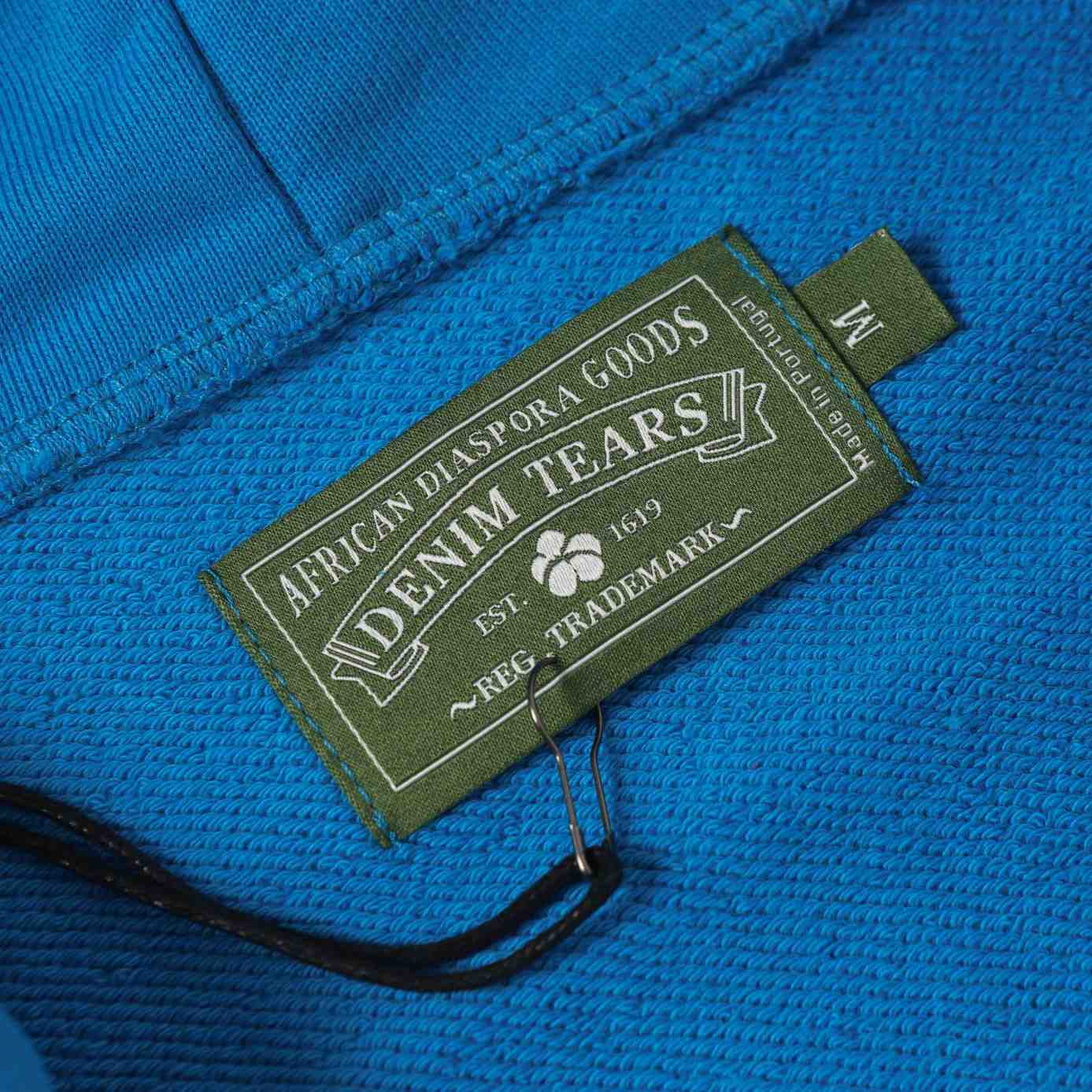 Denim Tears Cotton Wreath Zip Hoodie Blue - EUR FASHION