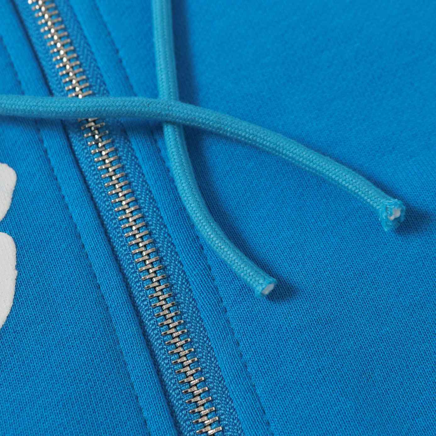 Denim Tears Cotton Wreath Zip Hoodie Blue - EUR FASHION