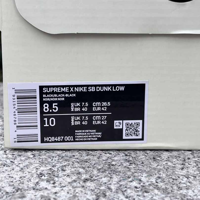 Supreme x Nike Dunk SB DUNK LOW PRO OGQS    HQ8487-011 - EUR FASHION