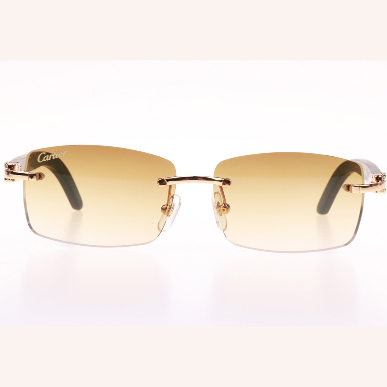 Cartier CT_3524012 Green Wood Sunglasses In Gold Brown - EUR FASHION
