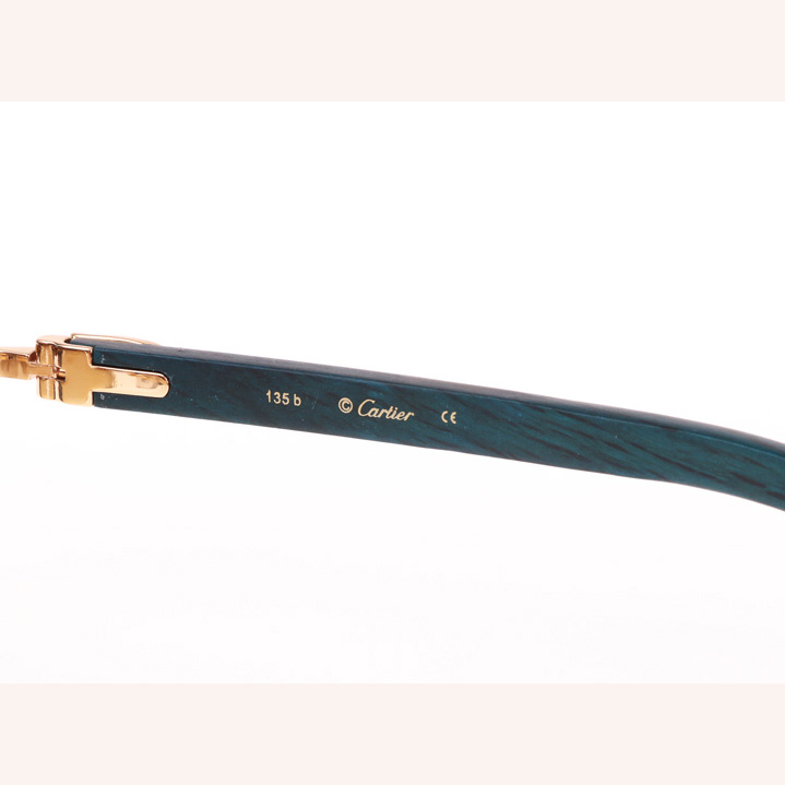 Cartier CT_3524012 Green Wood Sunglasses In Gold Brown - EUR FASHION