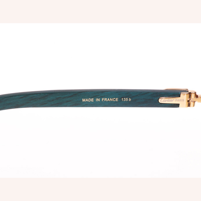 Cartier CT_3524012 Green Wood Sunglasses In Gold Brown - EUR FASHION
