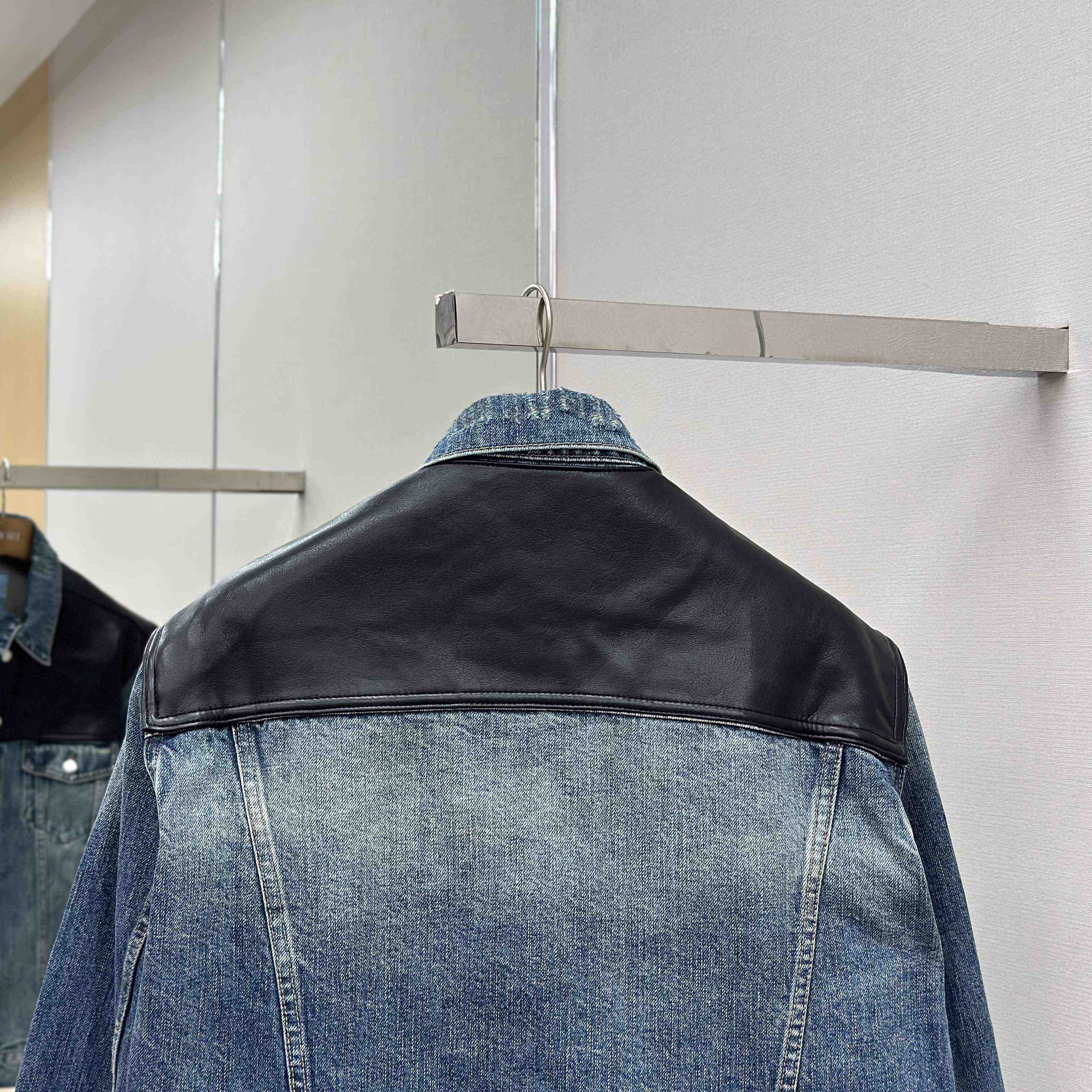 Prada Denim And Leather Jacket - EUR FASHION