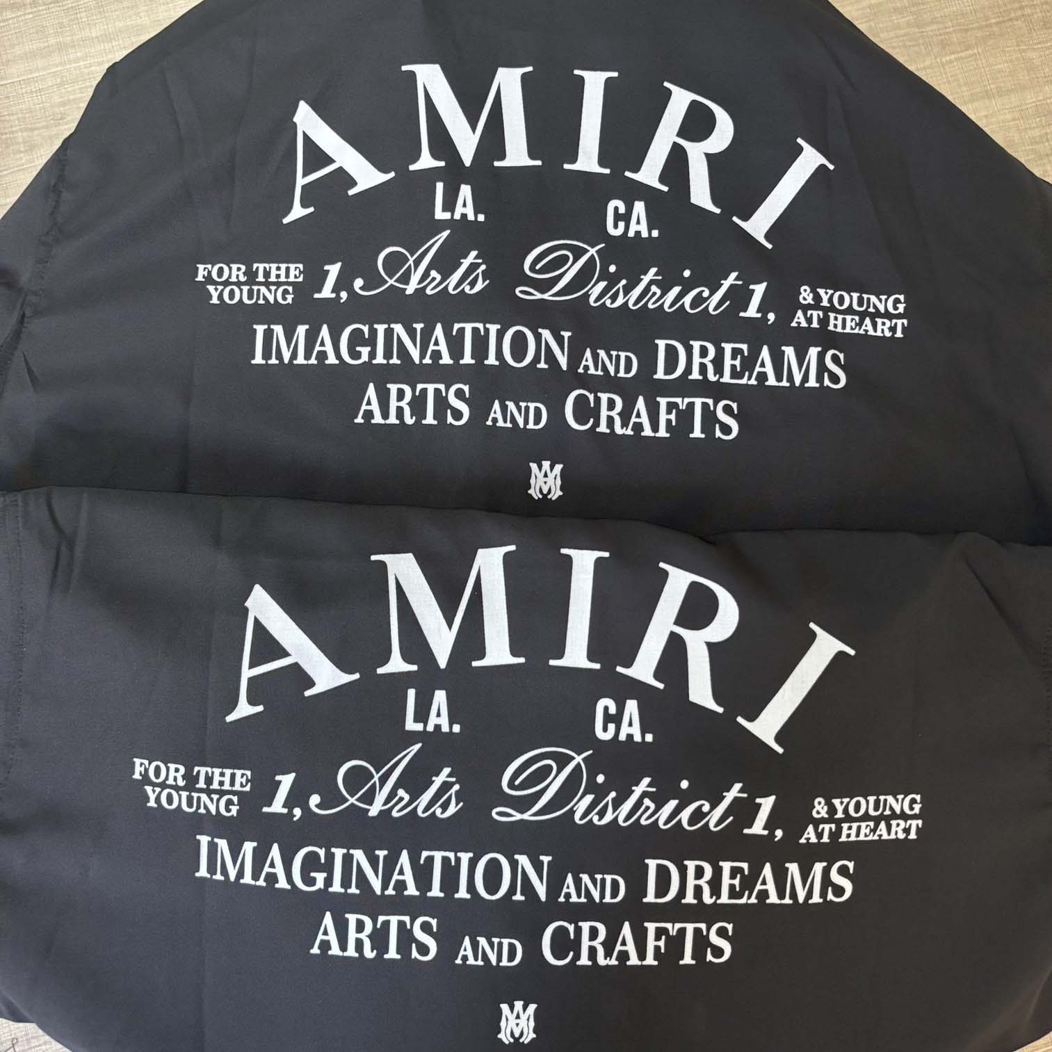 Amiri Logo-print Short-sleeve Silk Shirt - EUR FASHION