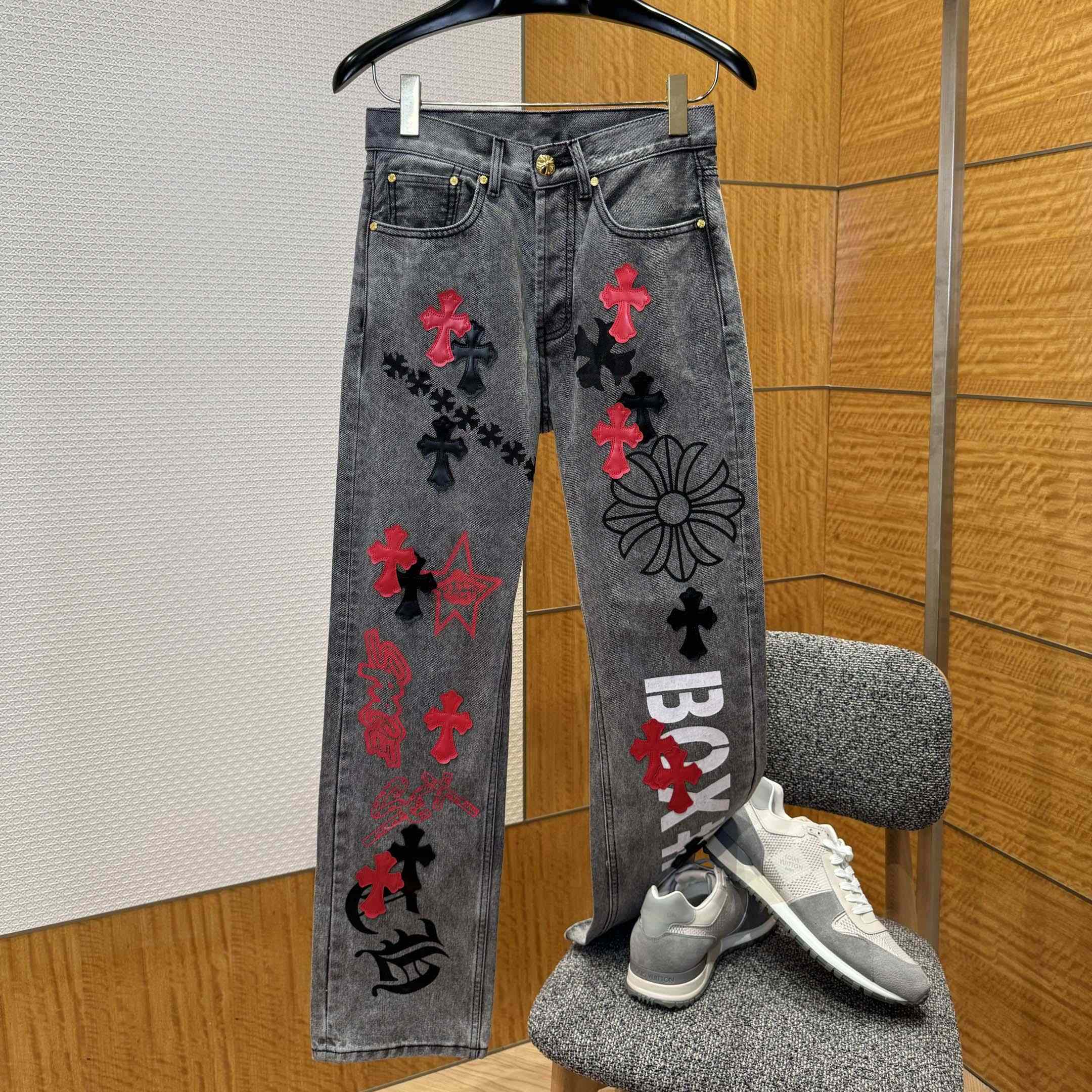 Chrome Hearts Jeans - EUR FASHION