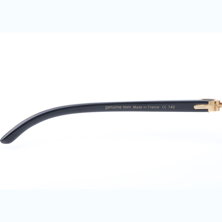 Cartier CT_3524012 Shell Mix Black Buffalo Sunglasses In Gold Brown - EUR FASHION