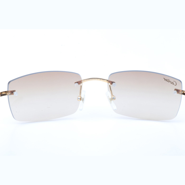 Cartier CT_3524012 Shell Mix Black Buffalo Sunglasses In Gold Brown - EUR FASHION