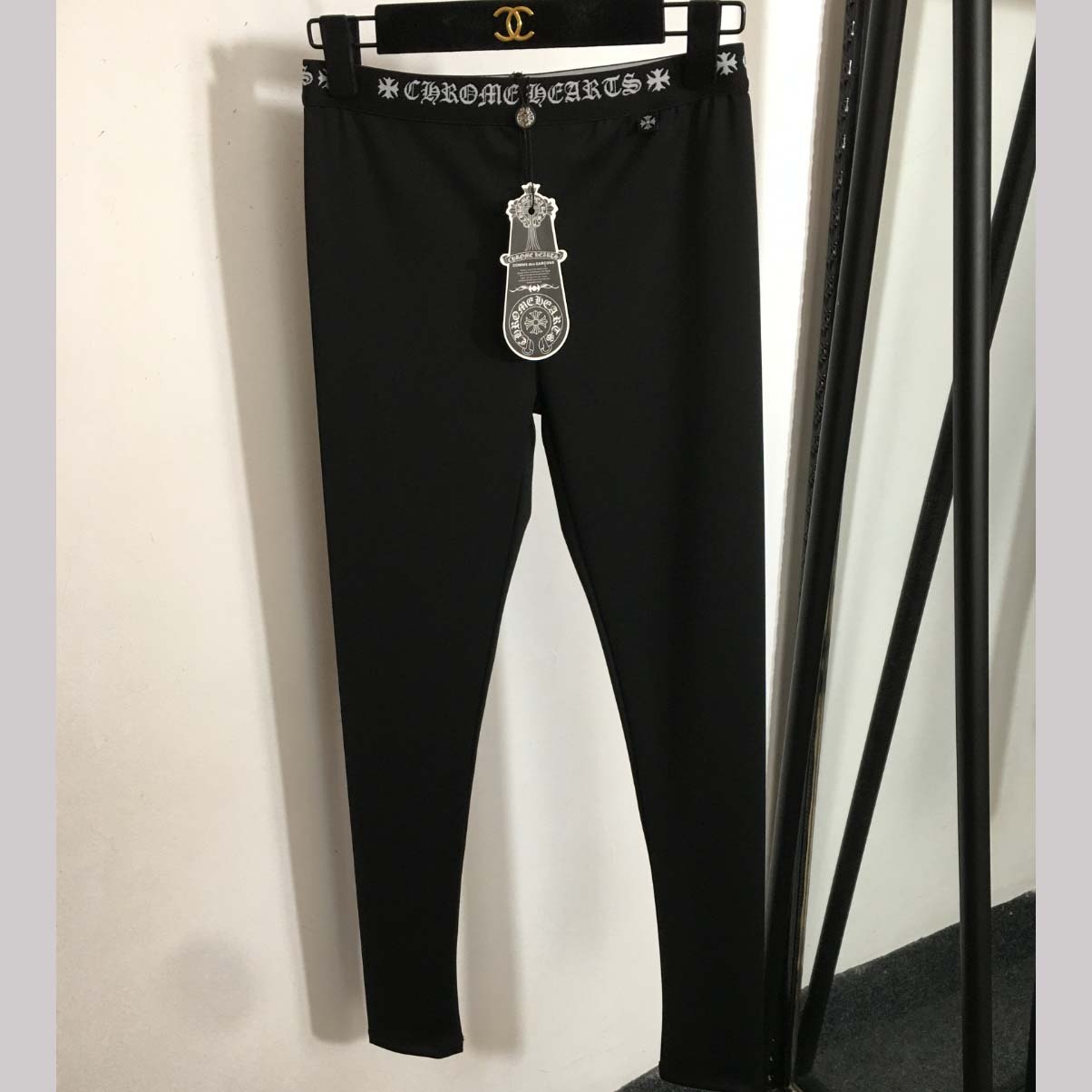 Chrome Hearts Logo Leggings - EUR FASHION