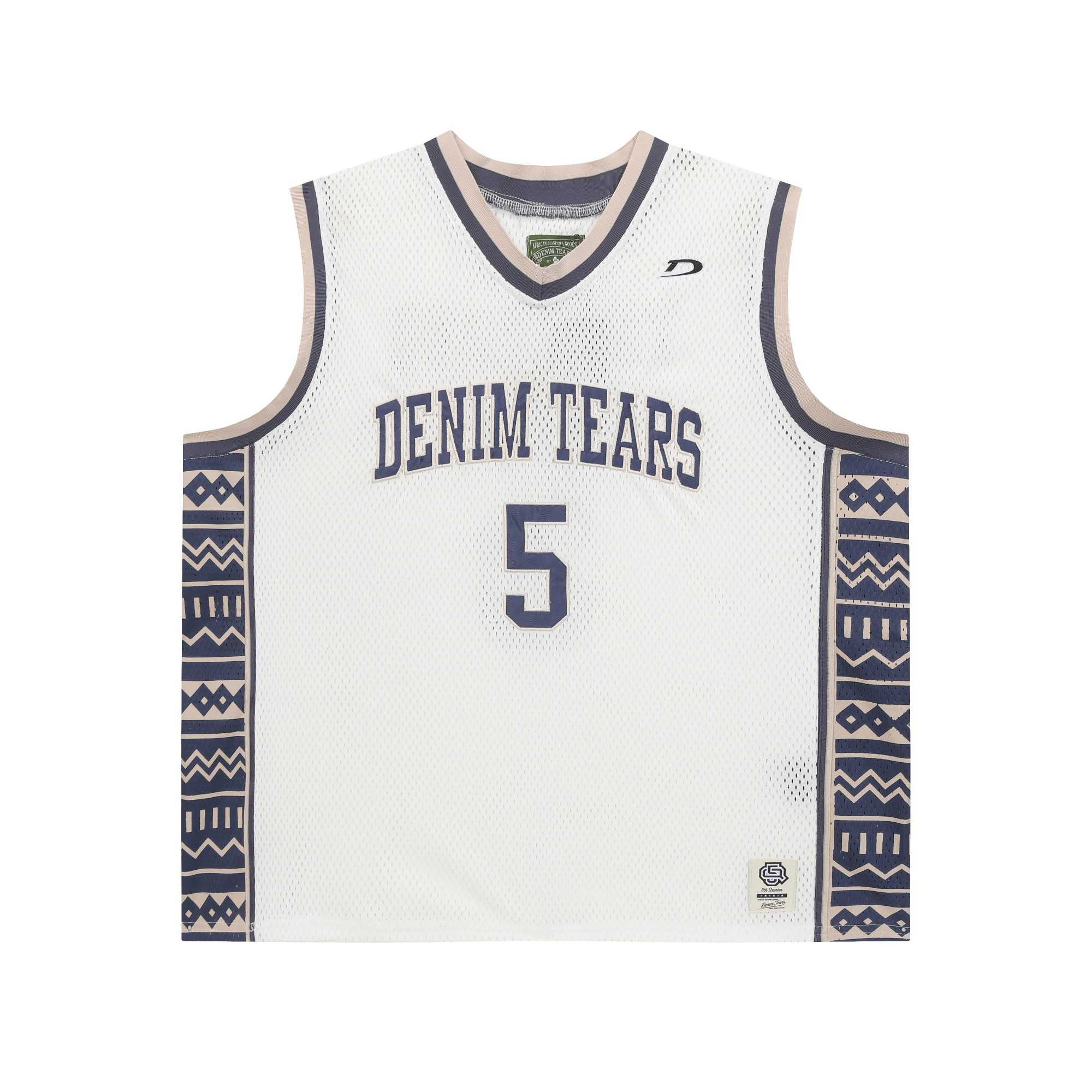 Denim Tears Game Jersey 'White' - EUR FASHION