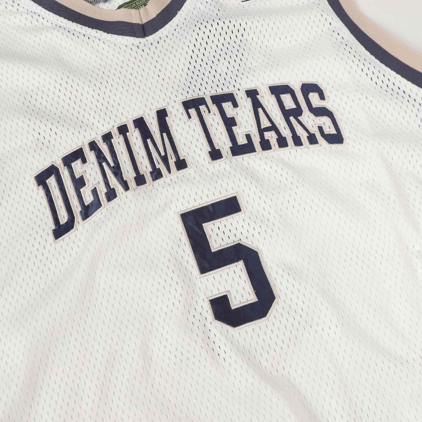 Denim Tears Game Jersey 'White' - EUR FASHION