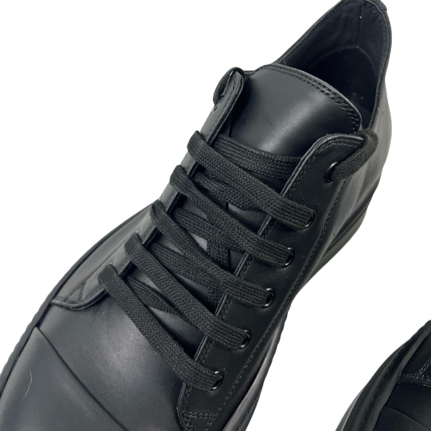 Rick Owens: Black Hollywood Low Sneakers - EUR FASHION