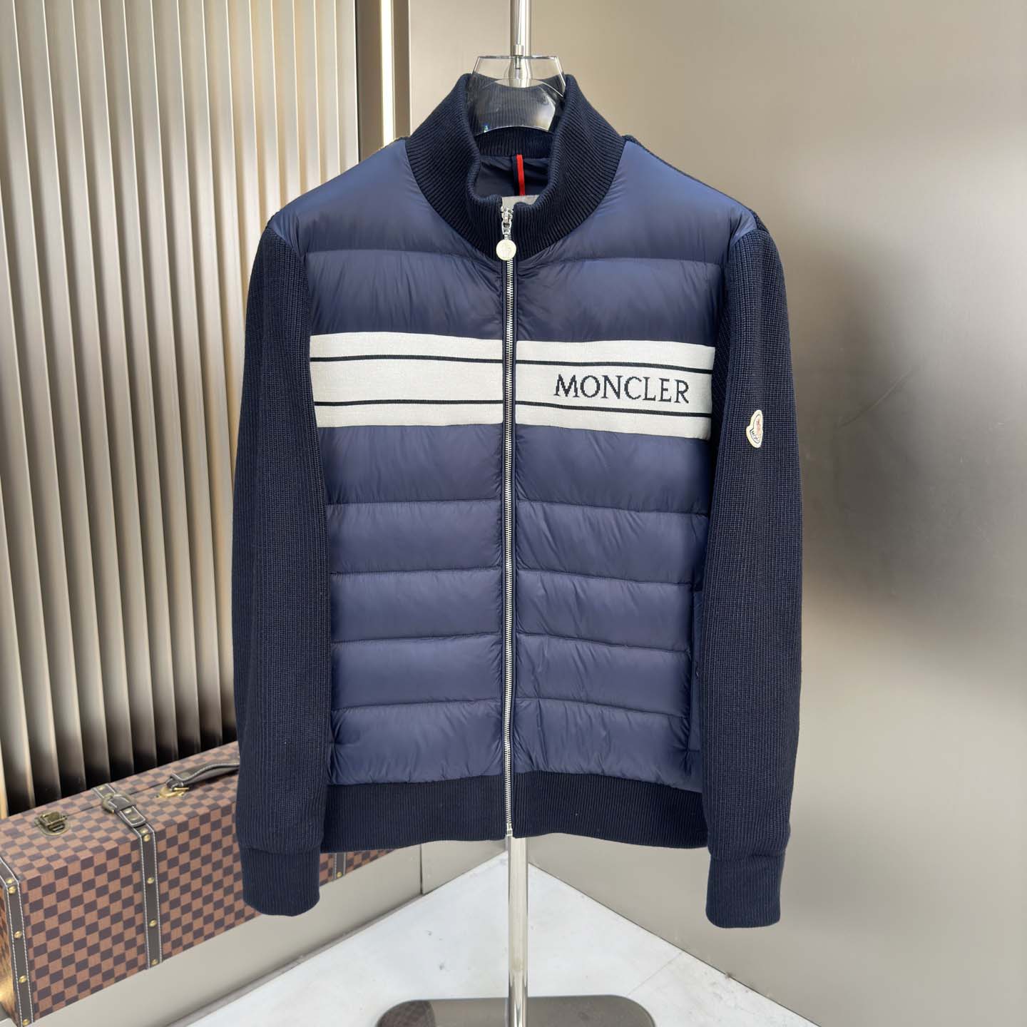 Moncler Color Block Zip Cardigan  - EUR FASHION