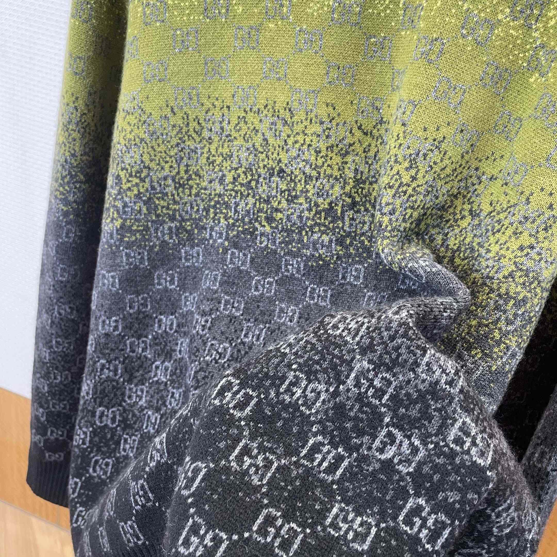 Gucci GG Wool Cashmere Jacquard Sweater - EUR FASHION