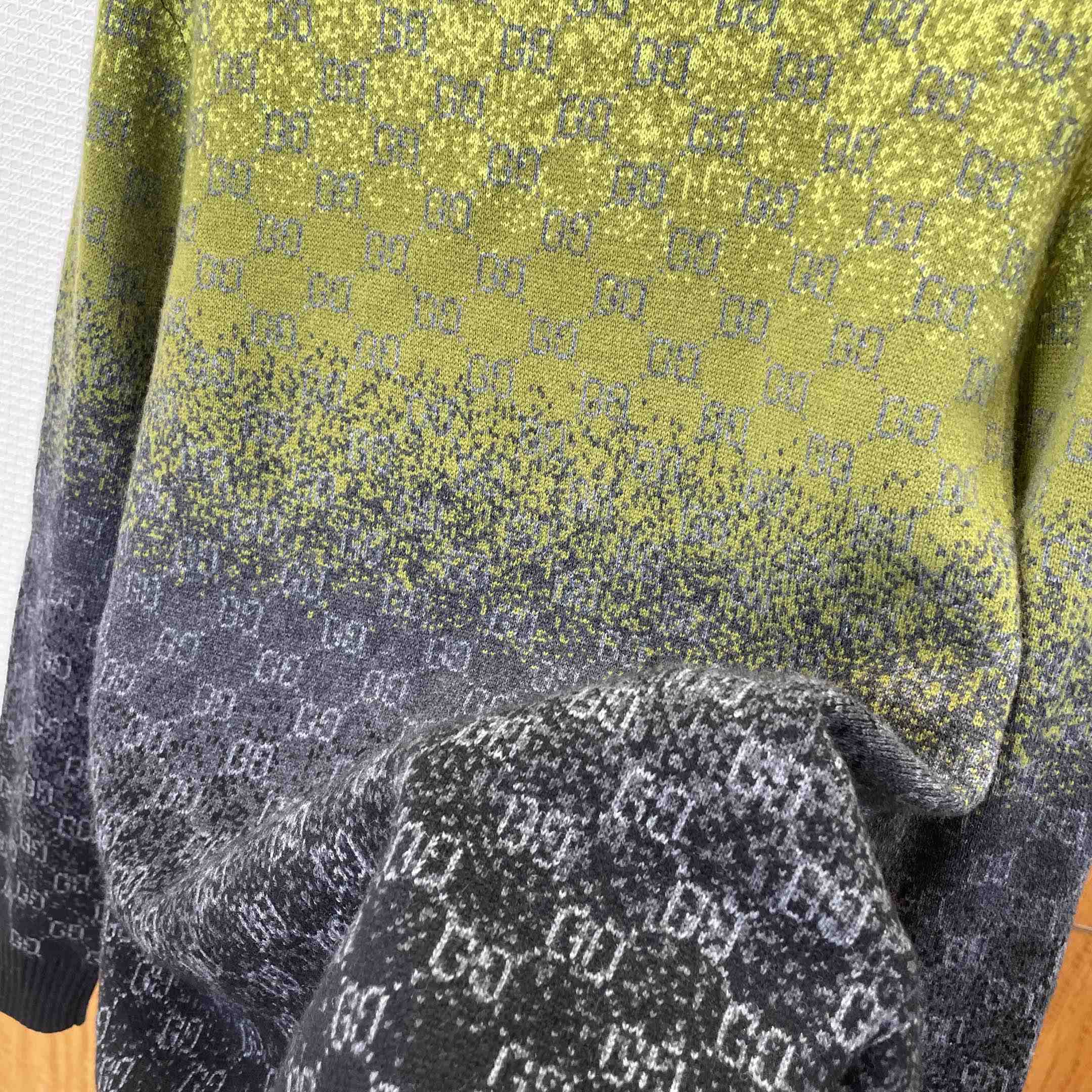 Gucci GG Wool Cashmere Jacquard Sweater - EUR FASHION