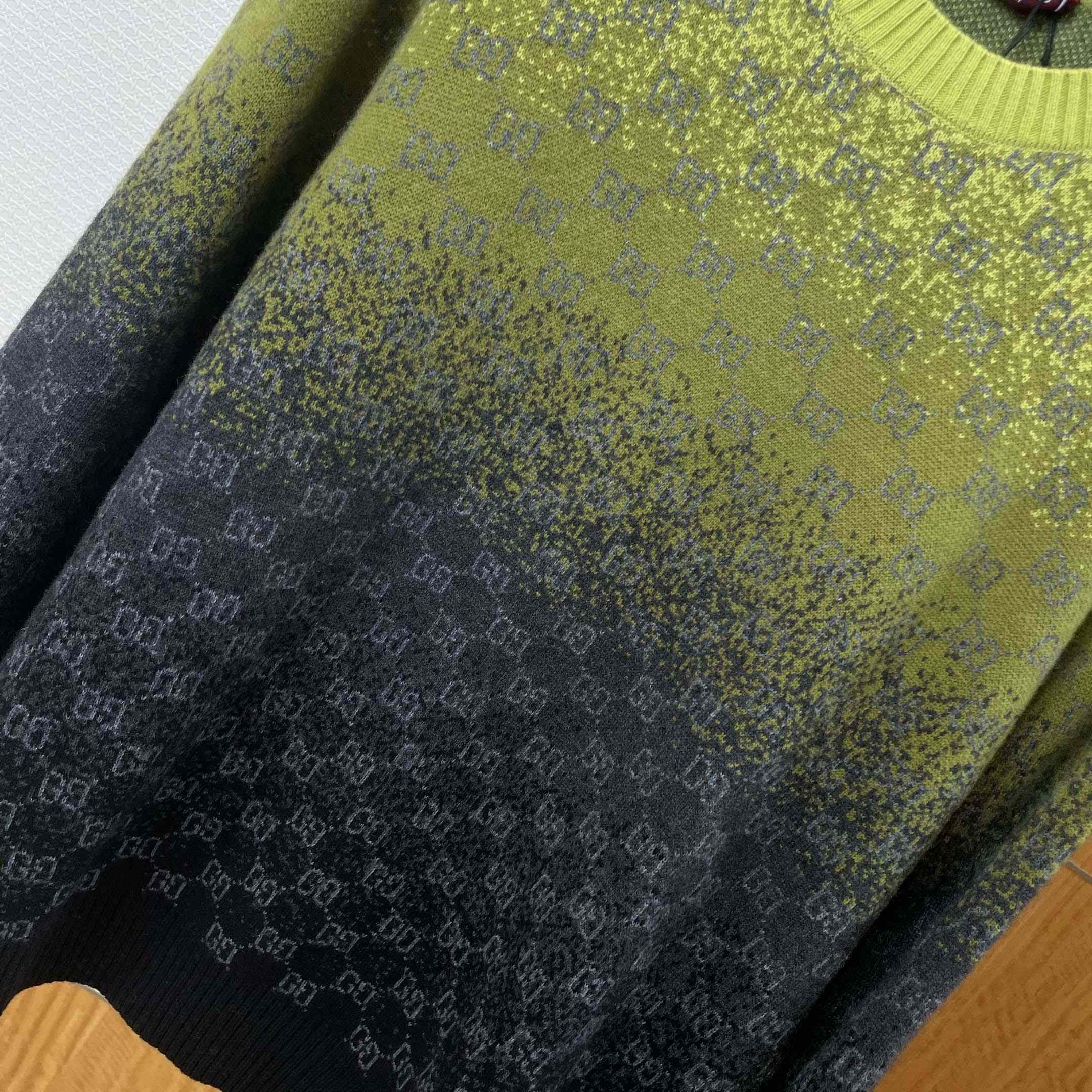 Gucci GG Wool Cashmere Jacquard Sweater - EUR FASHION