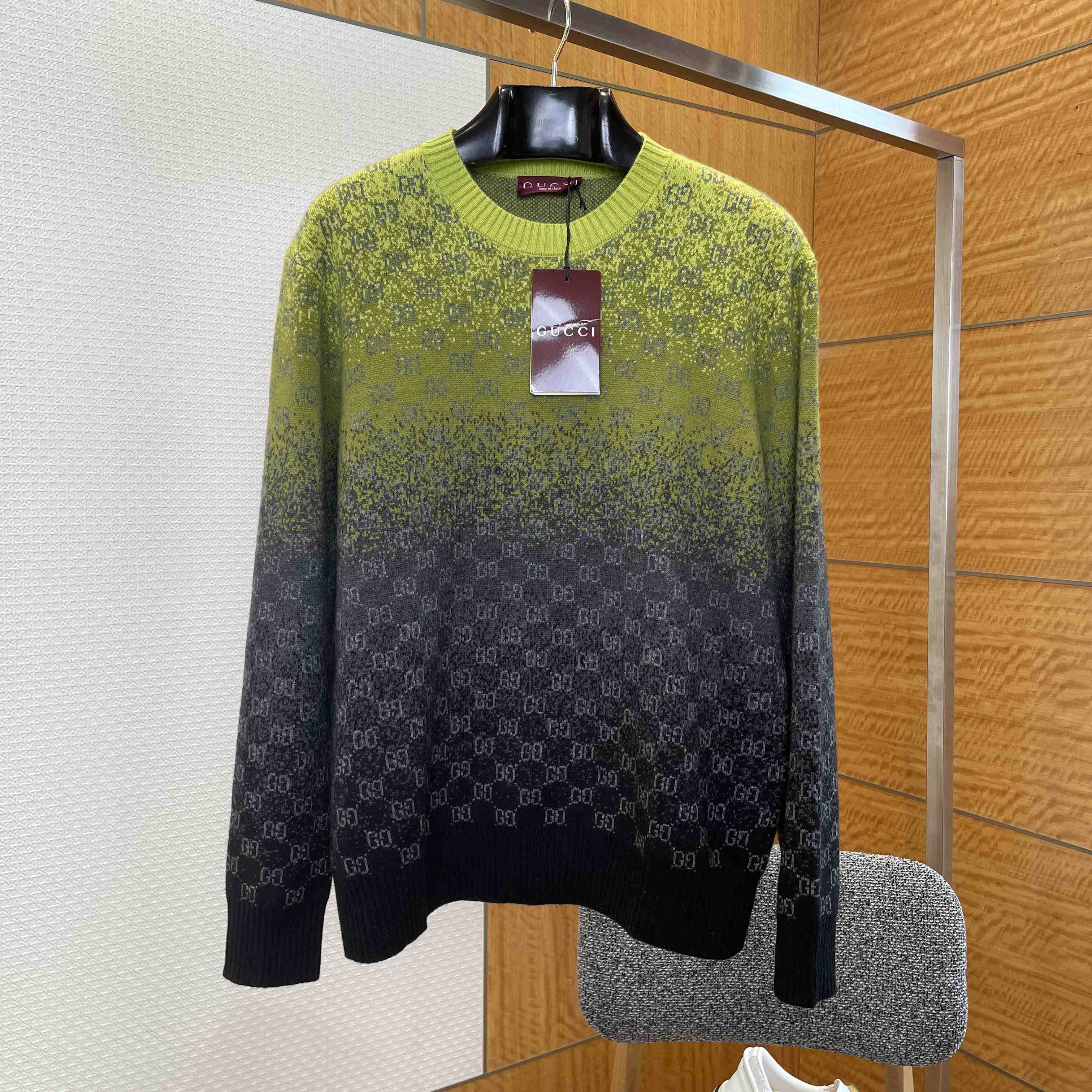 Gucci GG Wool Cashmere Jacquard Sweater - EUR FASHION