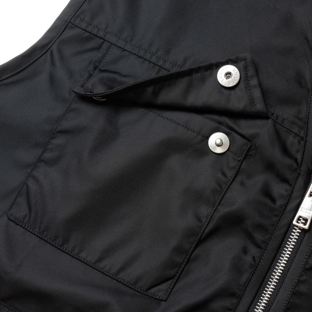 Prada Re-Nylon V-neck Vest In Black - EUR FASHION