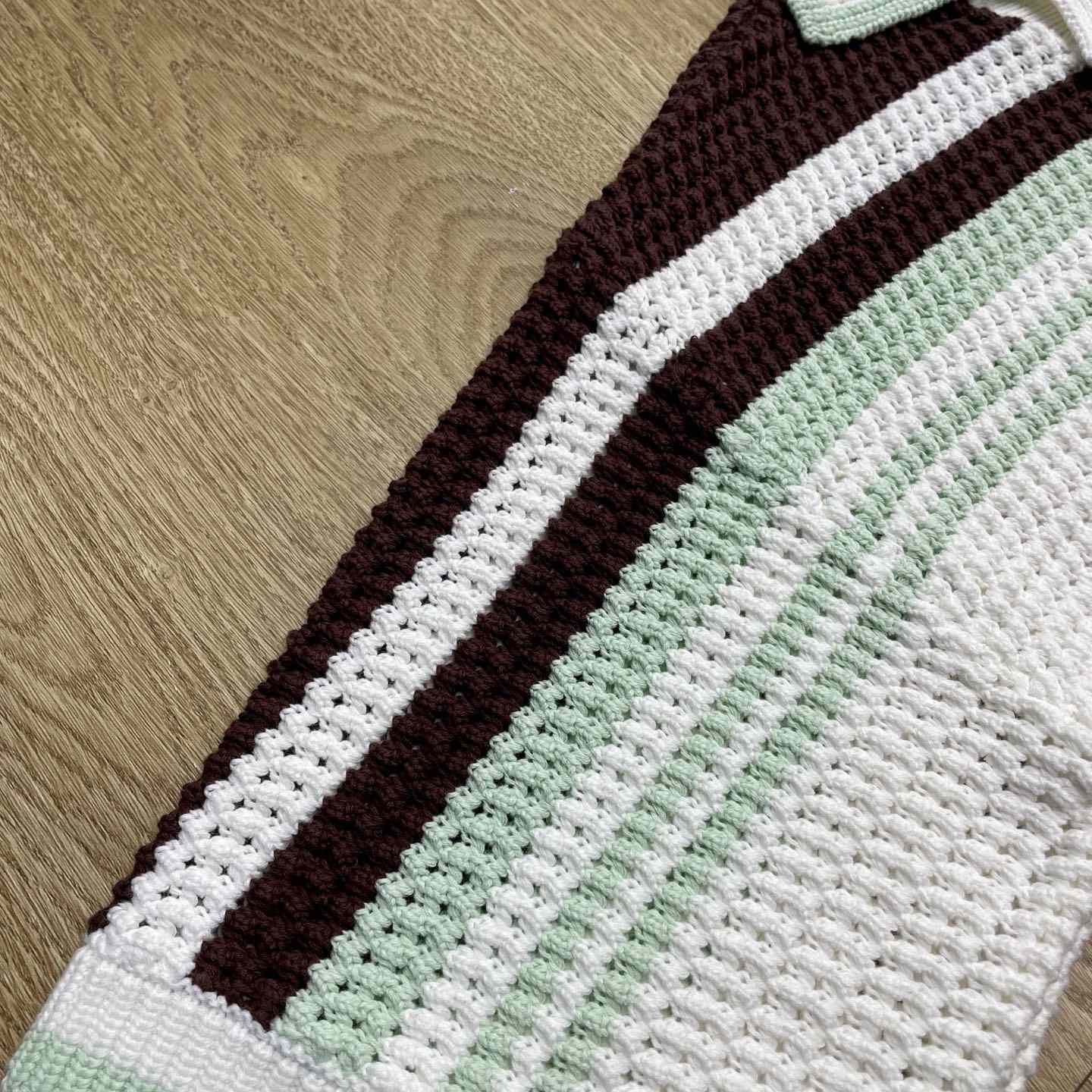 Casablanca Cotton Tennis Short Sleeve Crochet Shirt    Z6033 - EUR FASHION