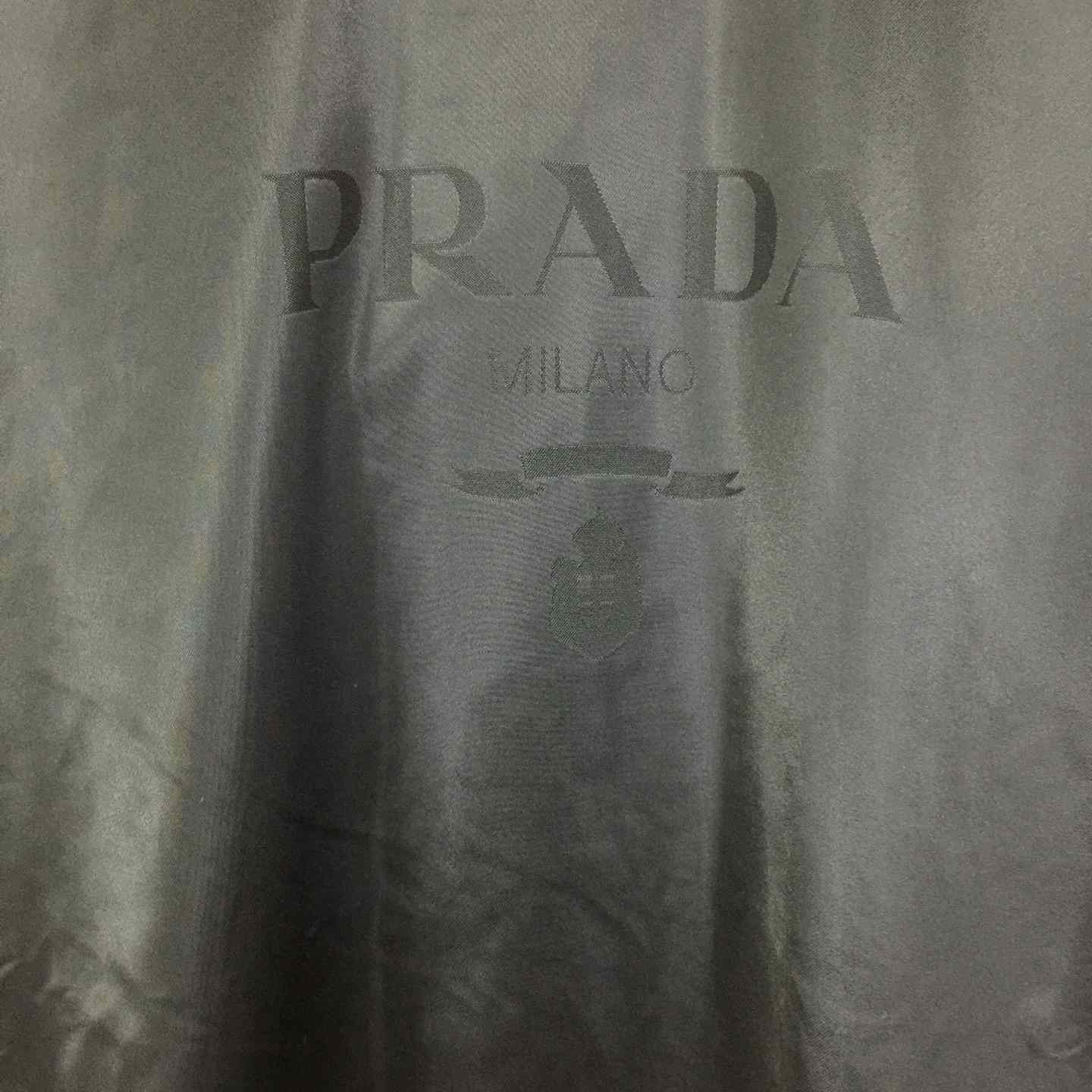 Prada Recycled Nylon Fleece-Sleeve Pullover Top - EUR FASHION
