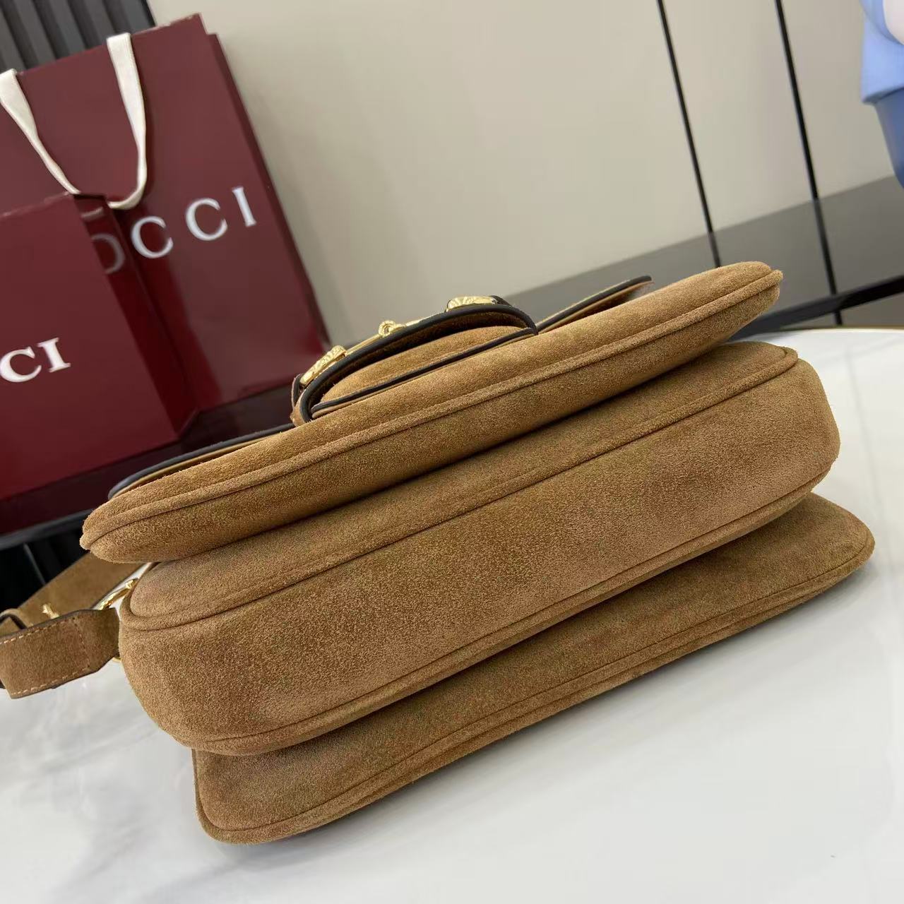 Gucci Horsebit 1955 Aura Small Shoulder Bag - EUR FASHION