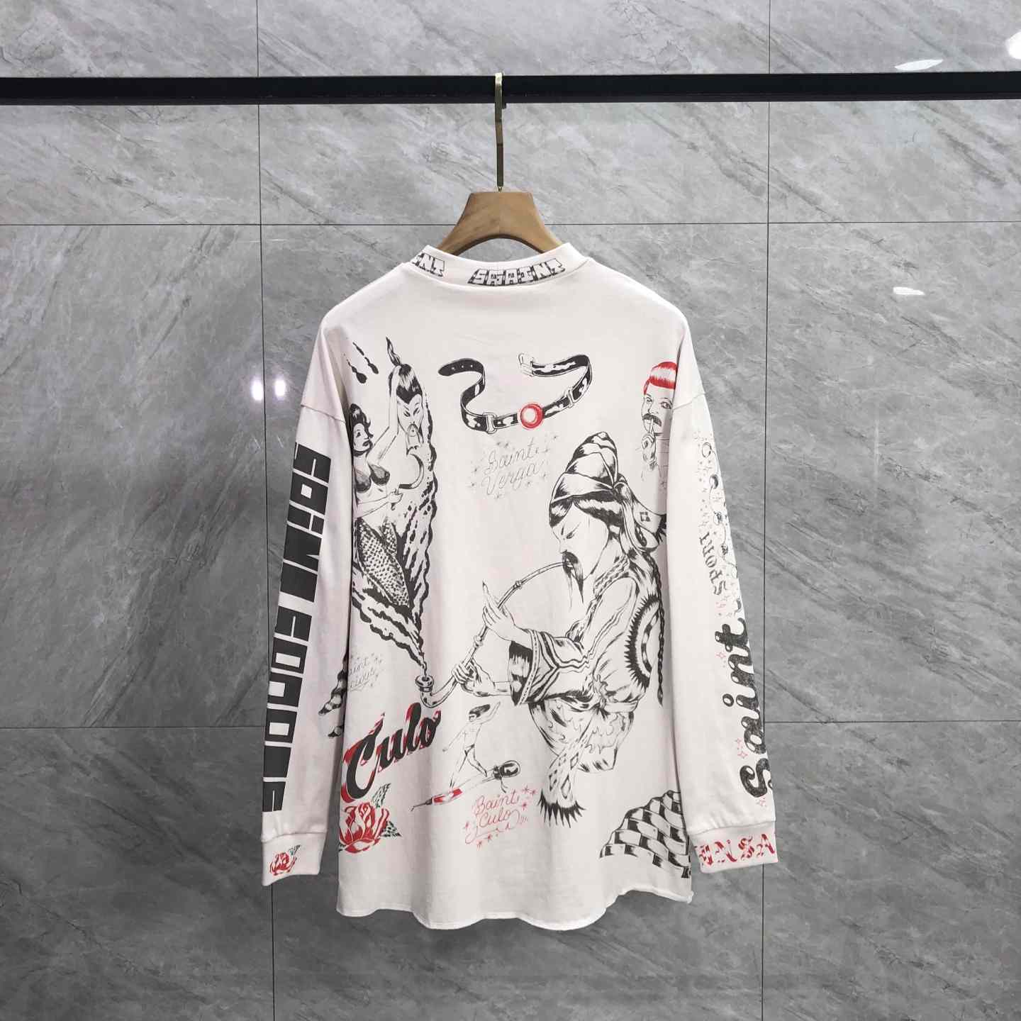 Saint Michael x Alexis Ross ALX LS Tee Drawing  - EUR FASHION