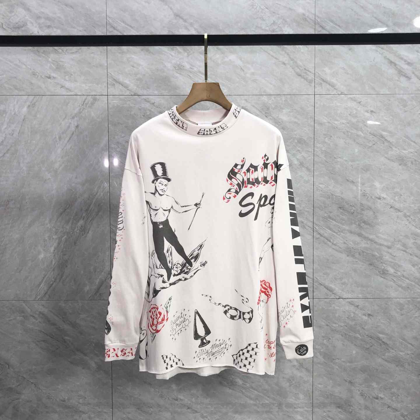 Saint Michael x Alexis Ross ALX LS Tee Drawing  - EUR FASHION