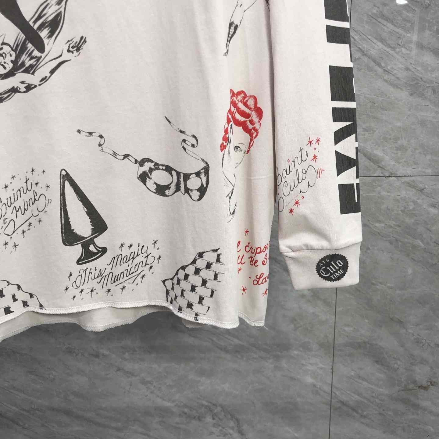 Saint Michael x Alexis Ross ALX LS Tee Drawing  - EUR FASHION