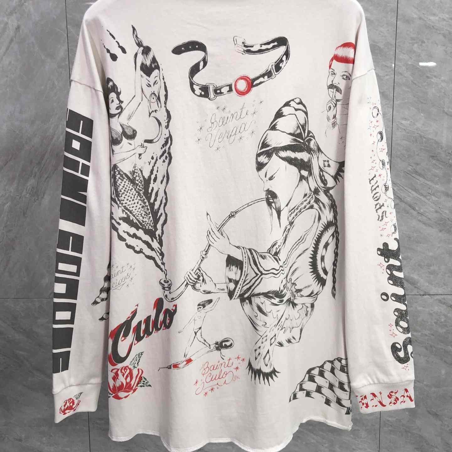 Saint Michael x Alexis Ross ALX LS Tee Drawing  - EUR FASHION