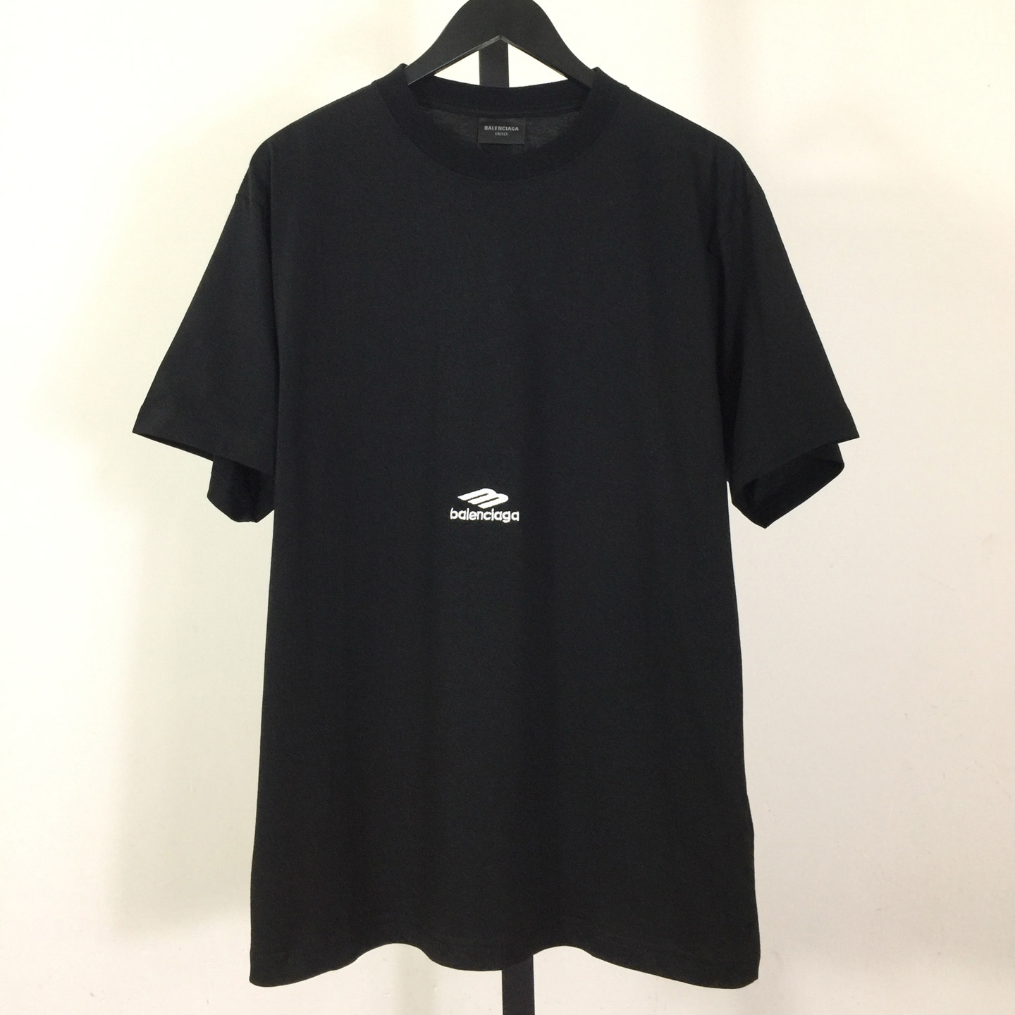 Balenciaga 3B Sports Icon T-Shirt In Washed Black Dry Fleece - EUR FASHION