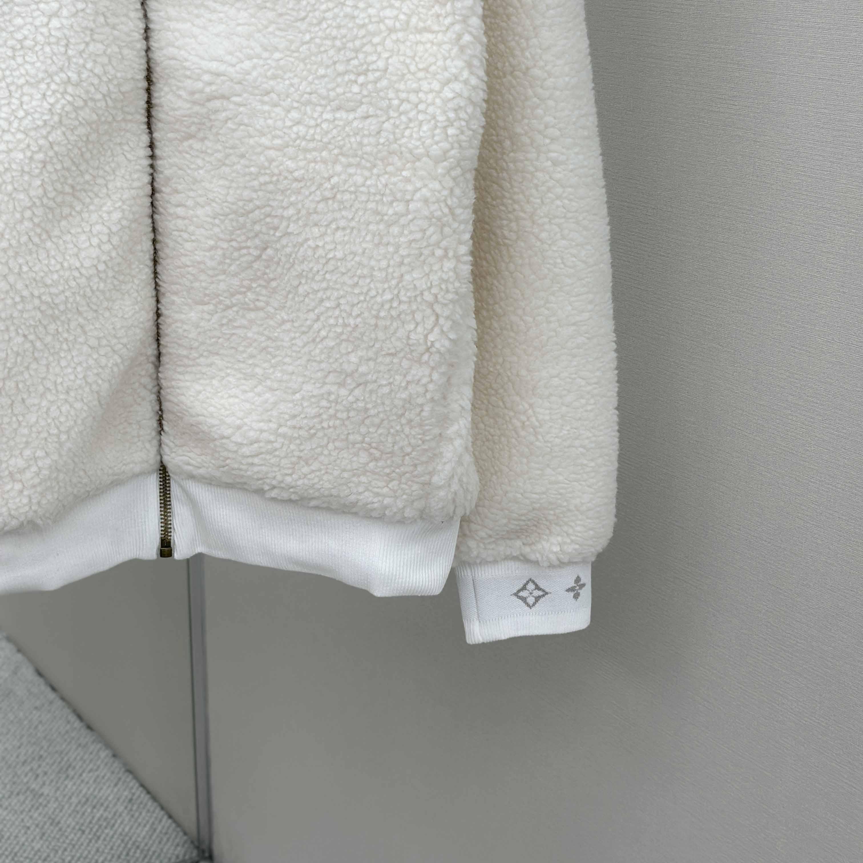 Louis Vuitton Leather Patch Fleece Blouson   1AHUGL - EUR FASHION