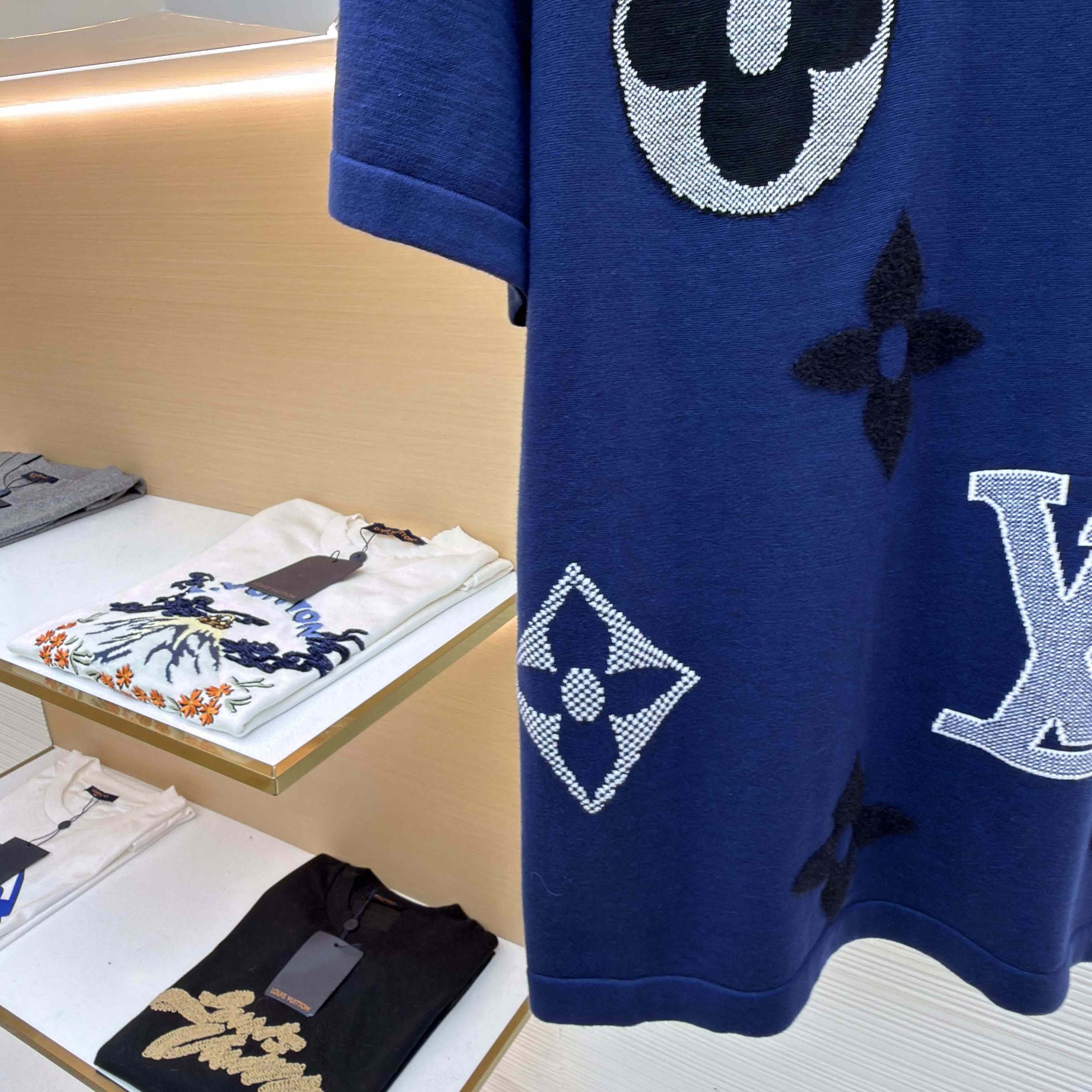 Louis Vuitton Monogram Short-Sleeved Knitted Crewneck    1AJBWC - EUR FASHION