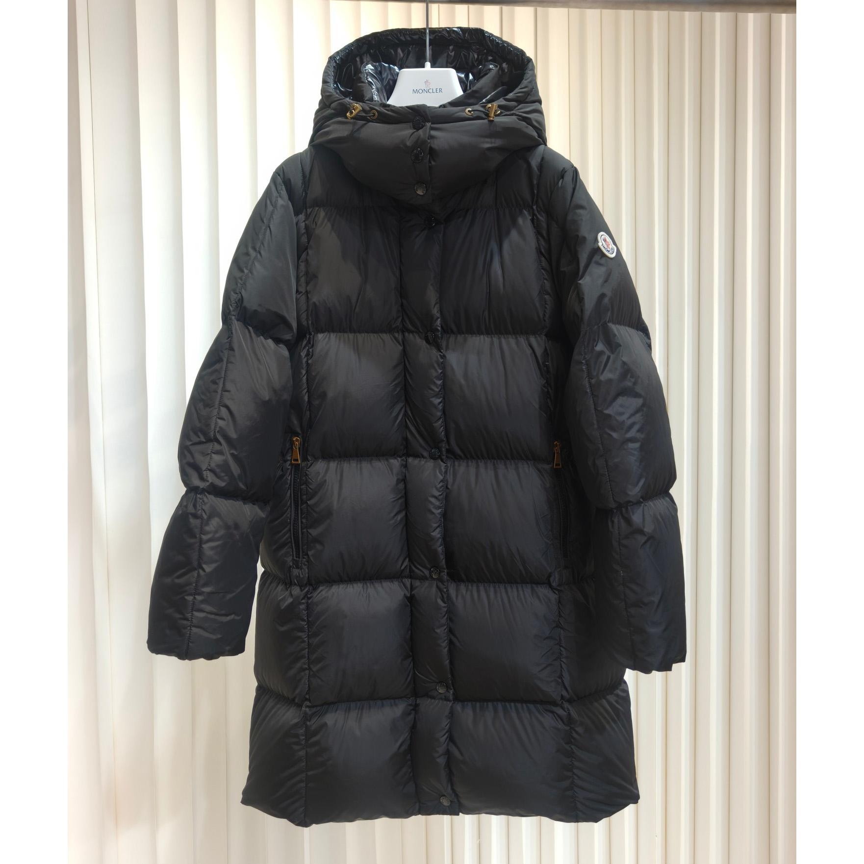 Moncler Litte Square-Quilted Hooded Long Down Jacket Moncler Litte Square-Quilted Hooded Long Down Jacket - EUR FASHION