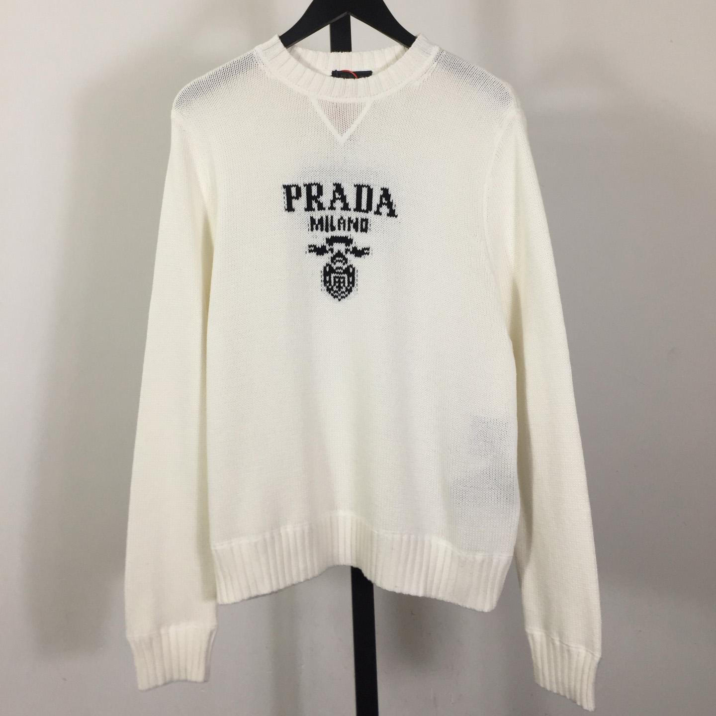 Prada Wool and cashmere crew-neck sweater - EUR FASHION