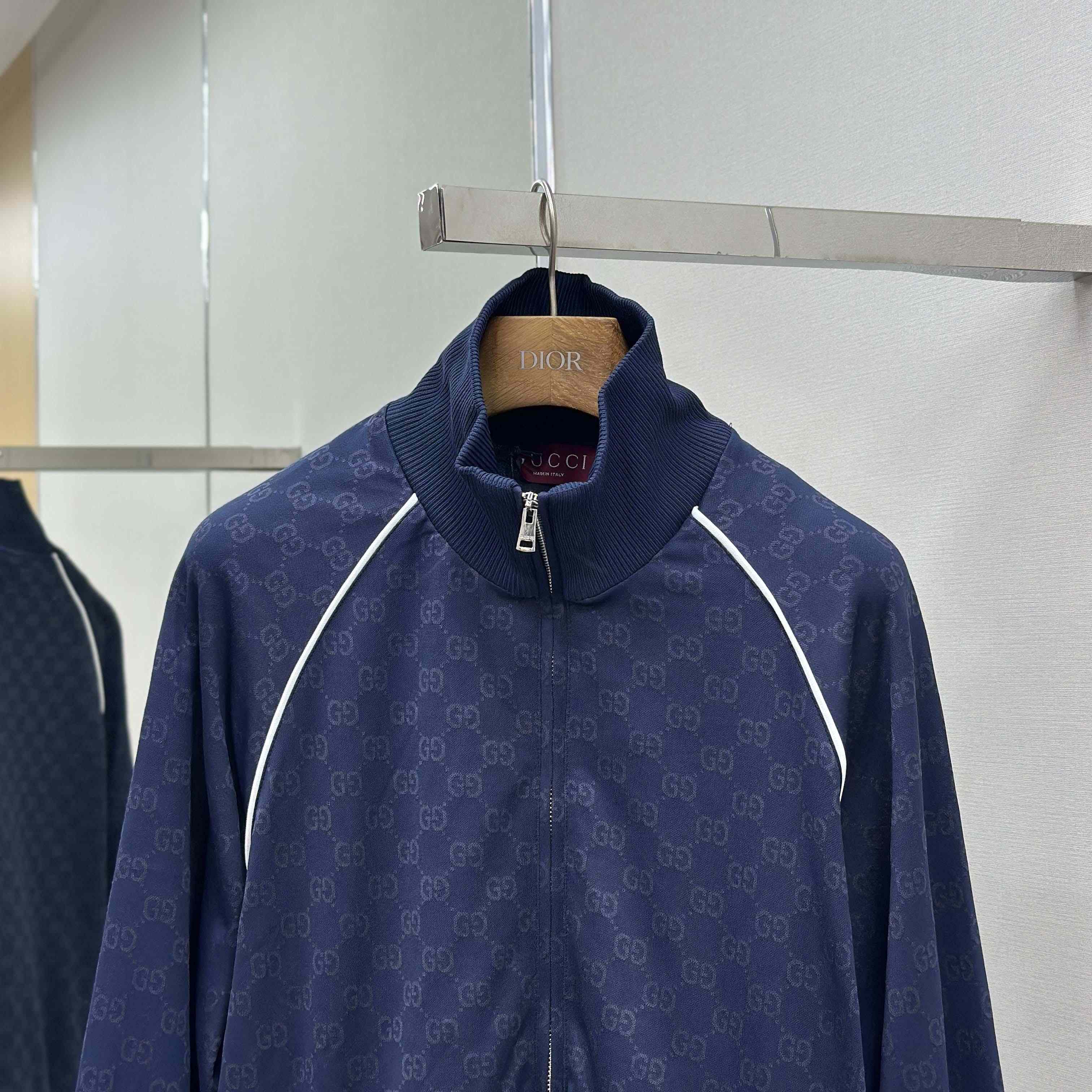 Gucci GG Jersey Jacquard Zip Jacket - EUR FASHION
