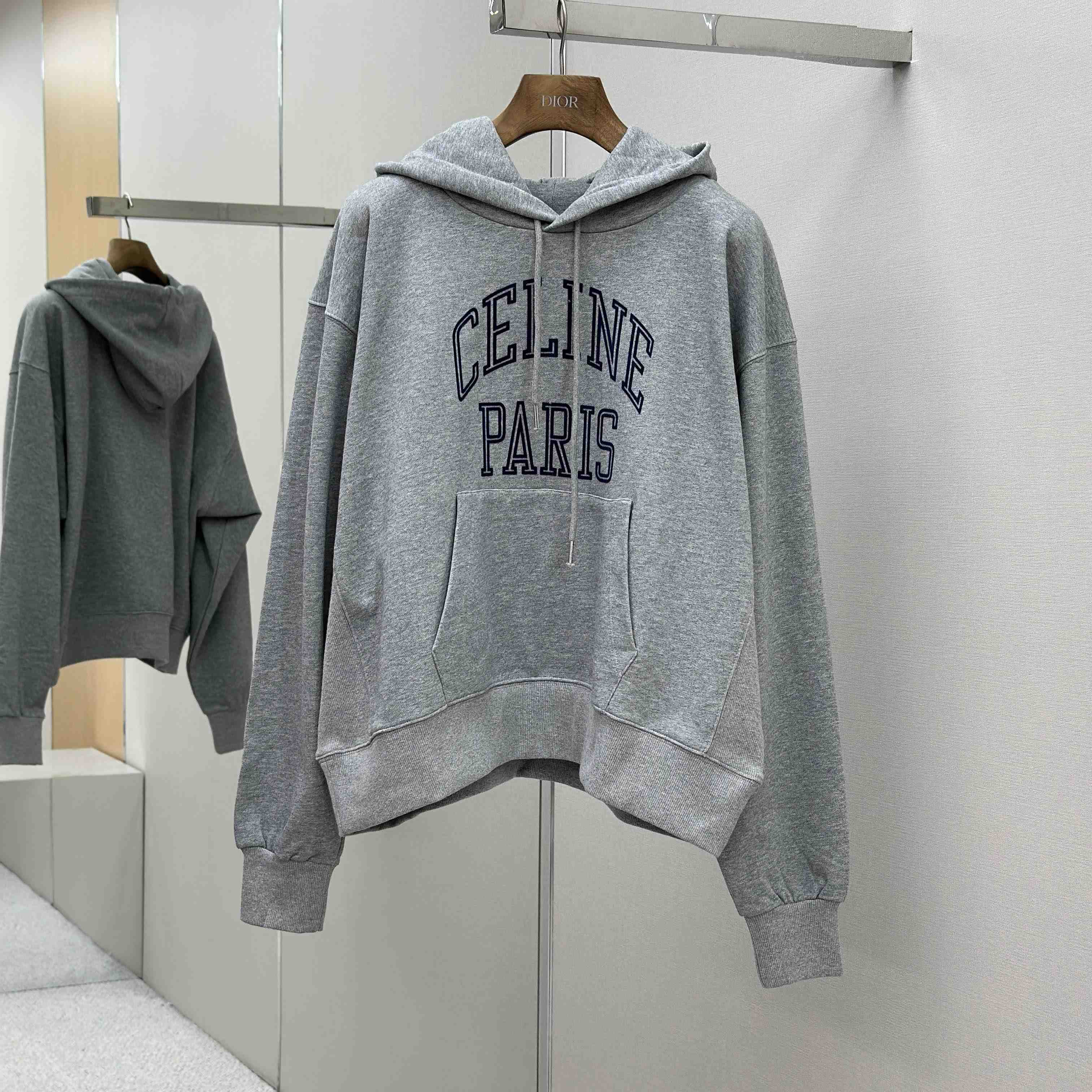 Celine Loose Hoodie In Cotton Fleece - EUR FASHION