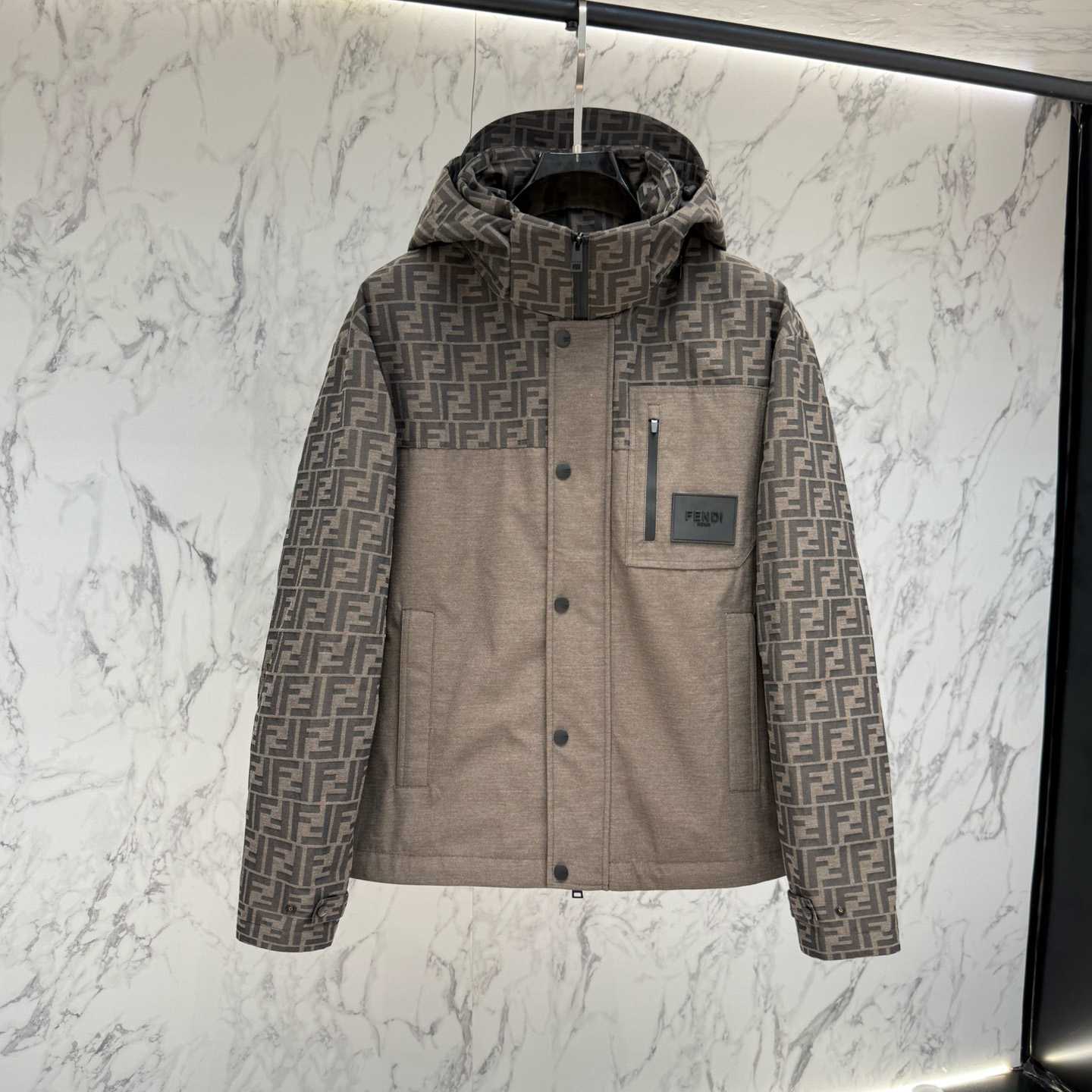 Fendi 'FF Denim Tech' Padded Jacket - EUR FASHION